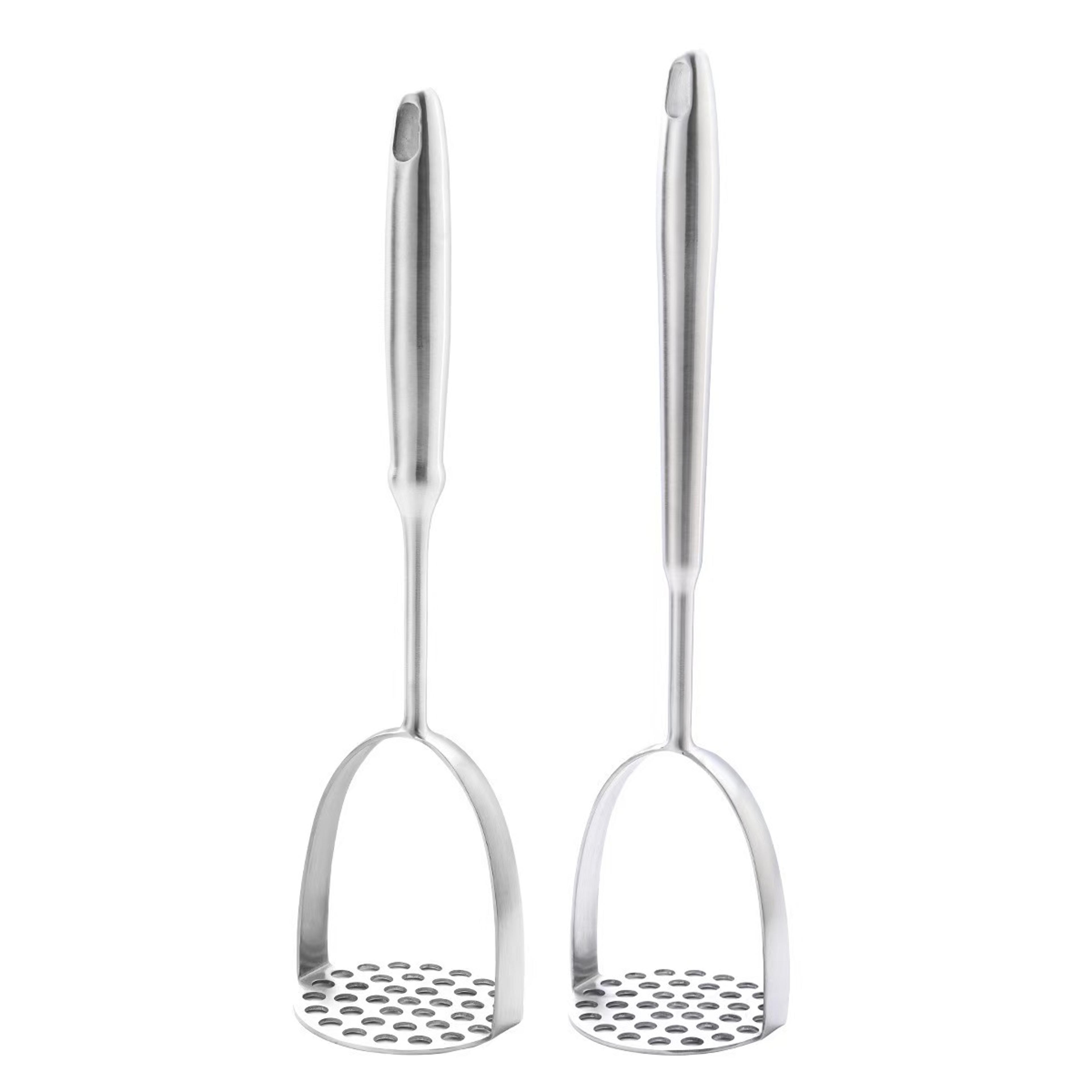 smooth mash stainless steel potato masher & garlic press kitchen tool