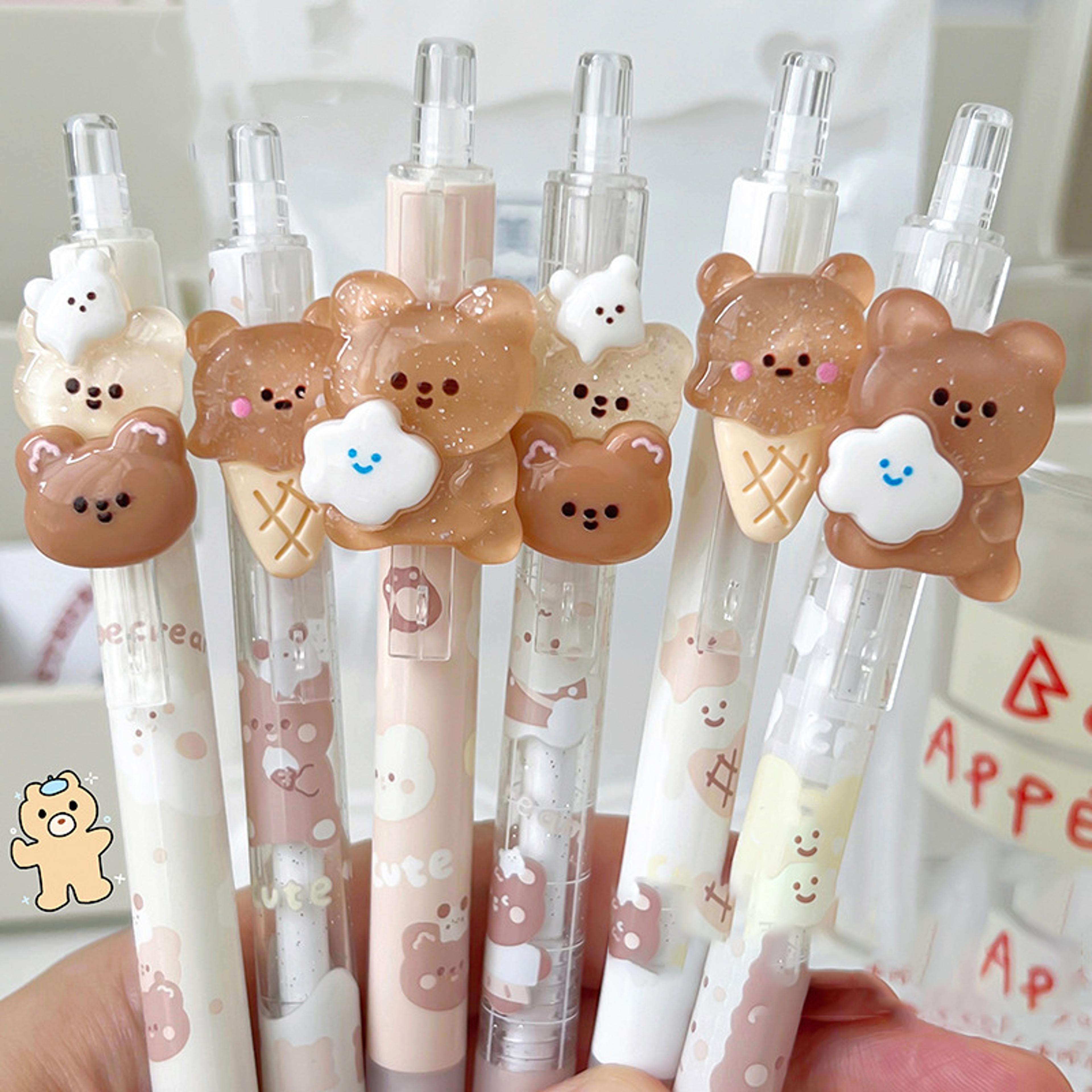 cute bear mechanical pencil set with back to school backpack theme kawaii writing pencil