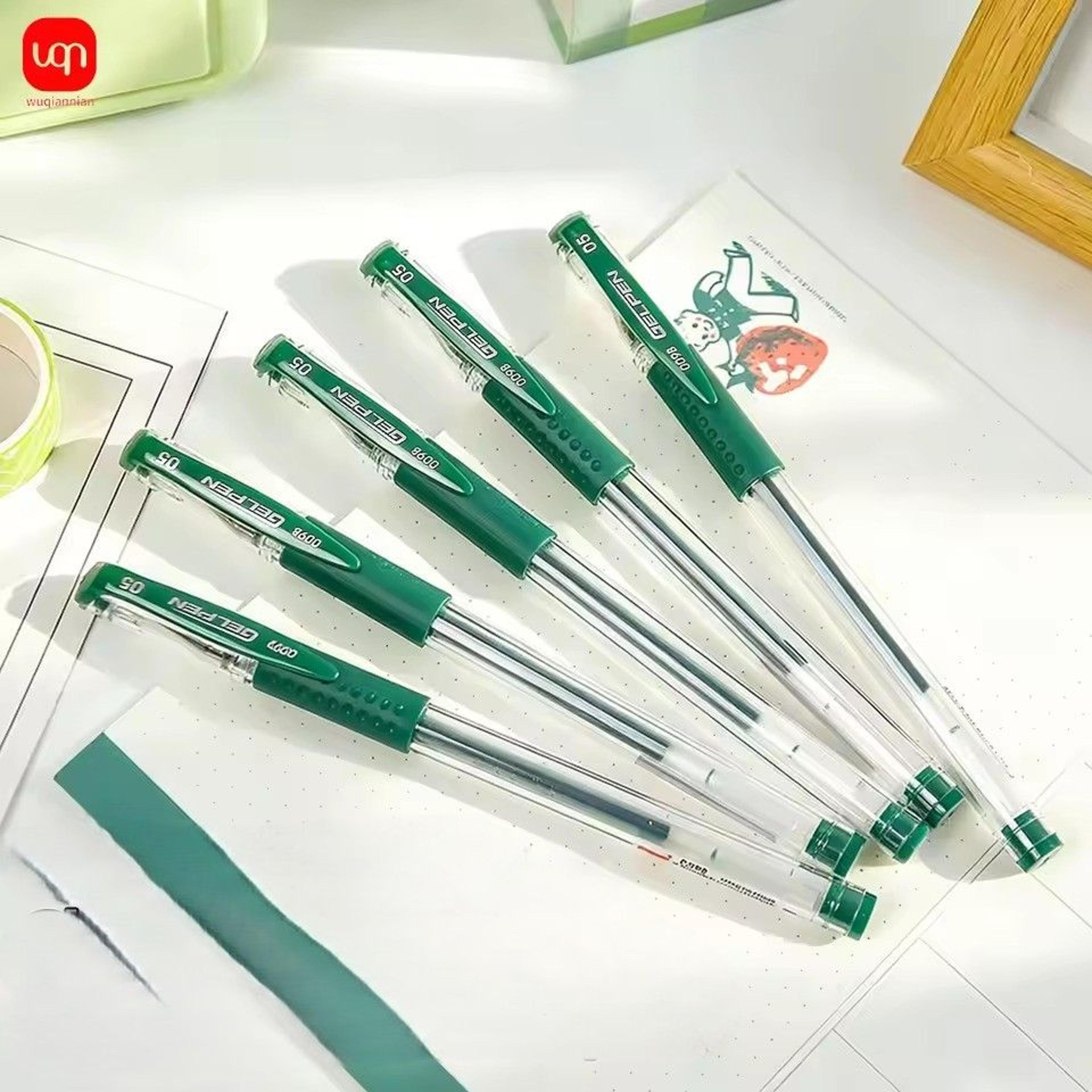 smooth flow gel pens set with comfortable grip color ink for school, office & journaling