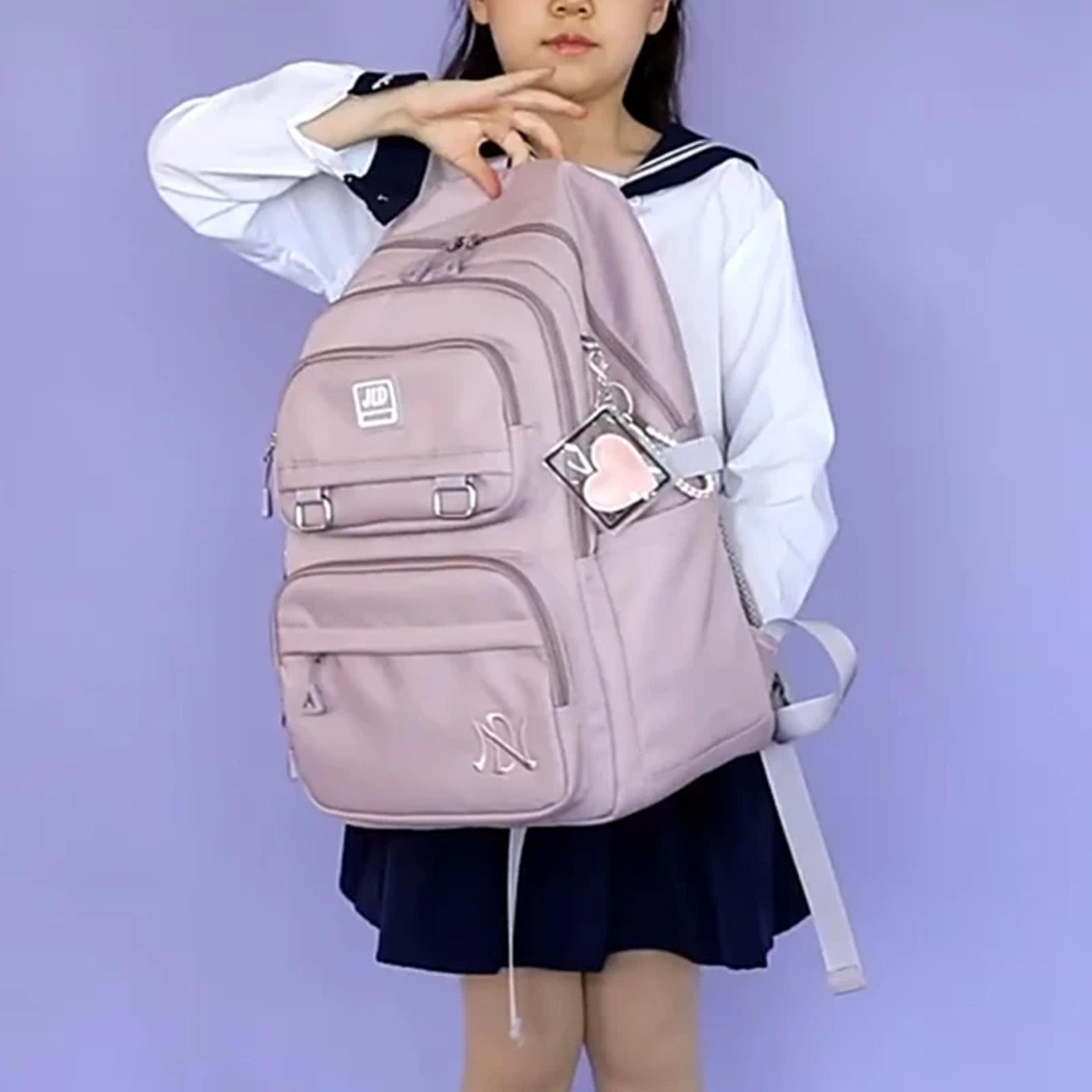 stylish girls school backpack large capacity teen backpack for back to school everyday essentials