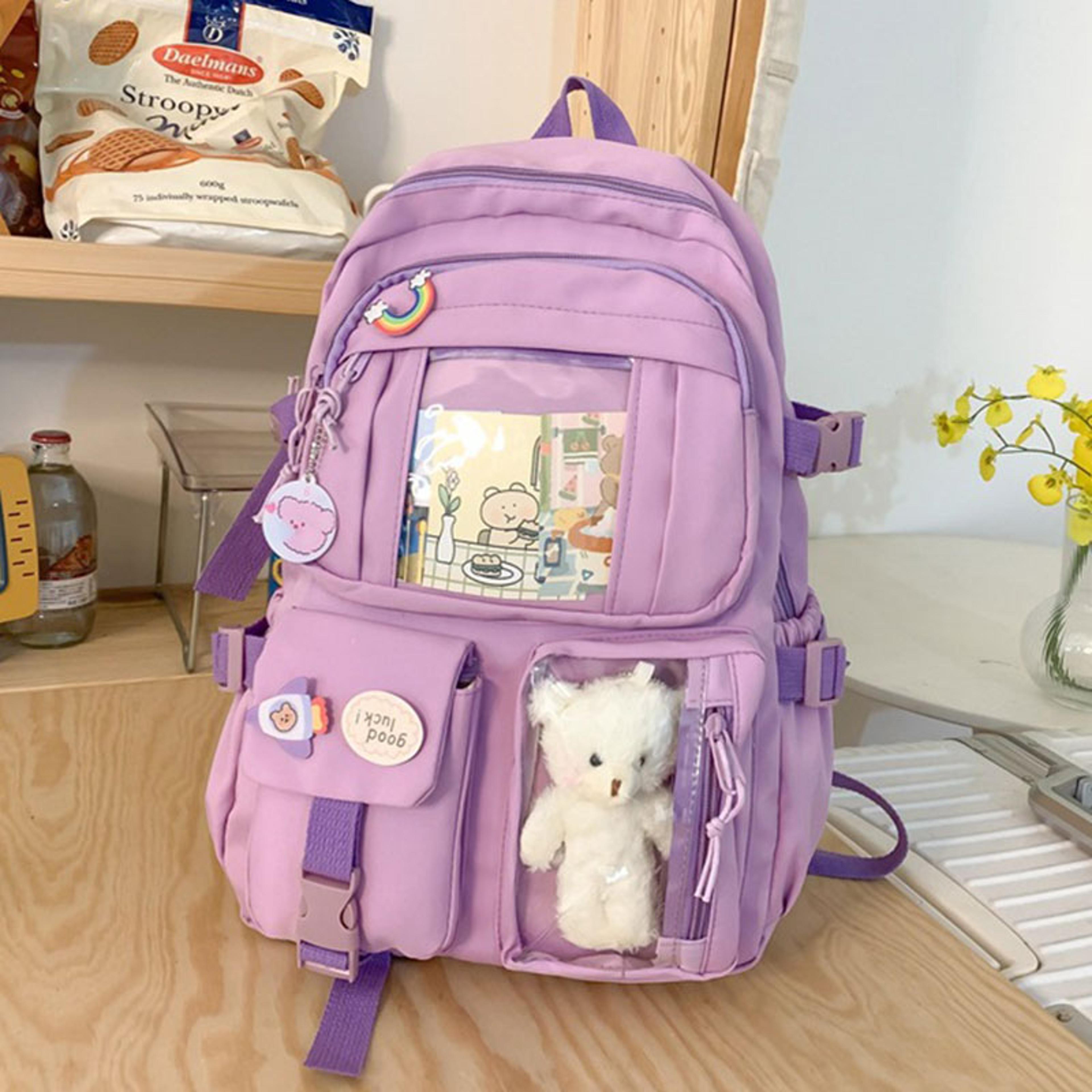 cute korean style student backpack for women large capacity bag back to school essentials