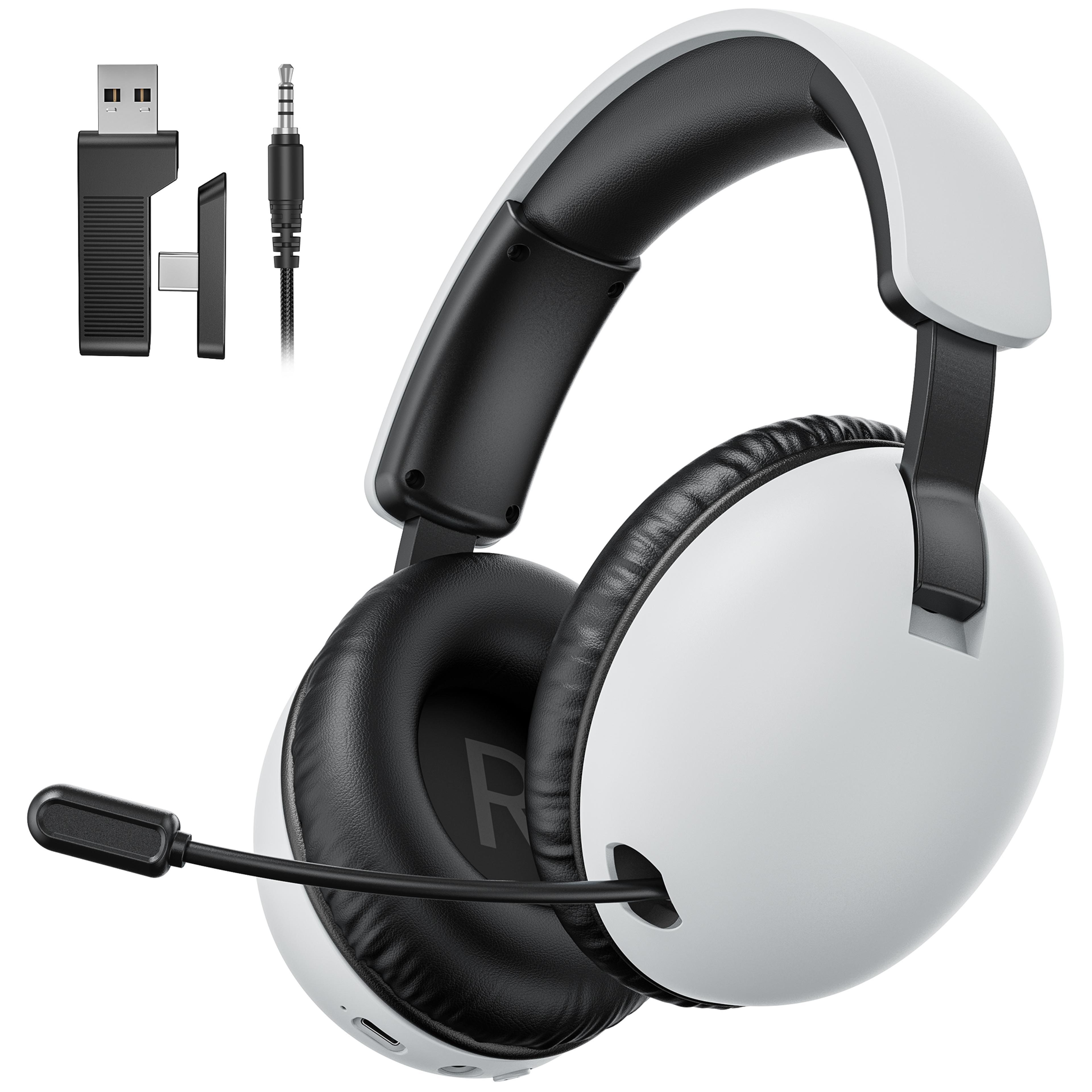 wireless gaming headset with mic for pc bluetooth gaming