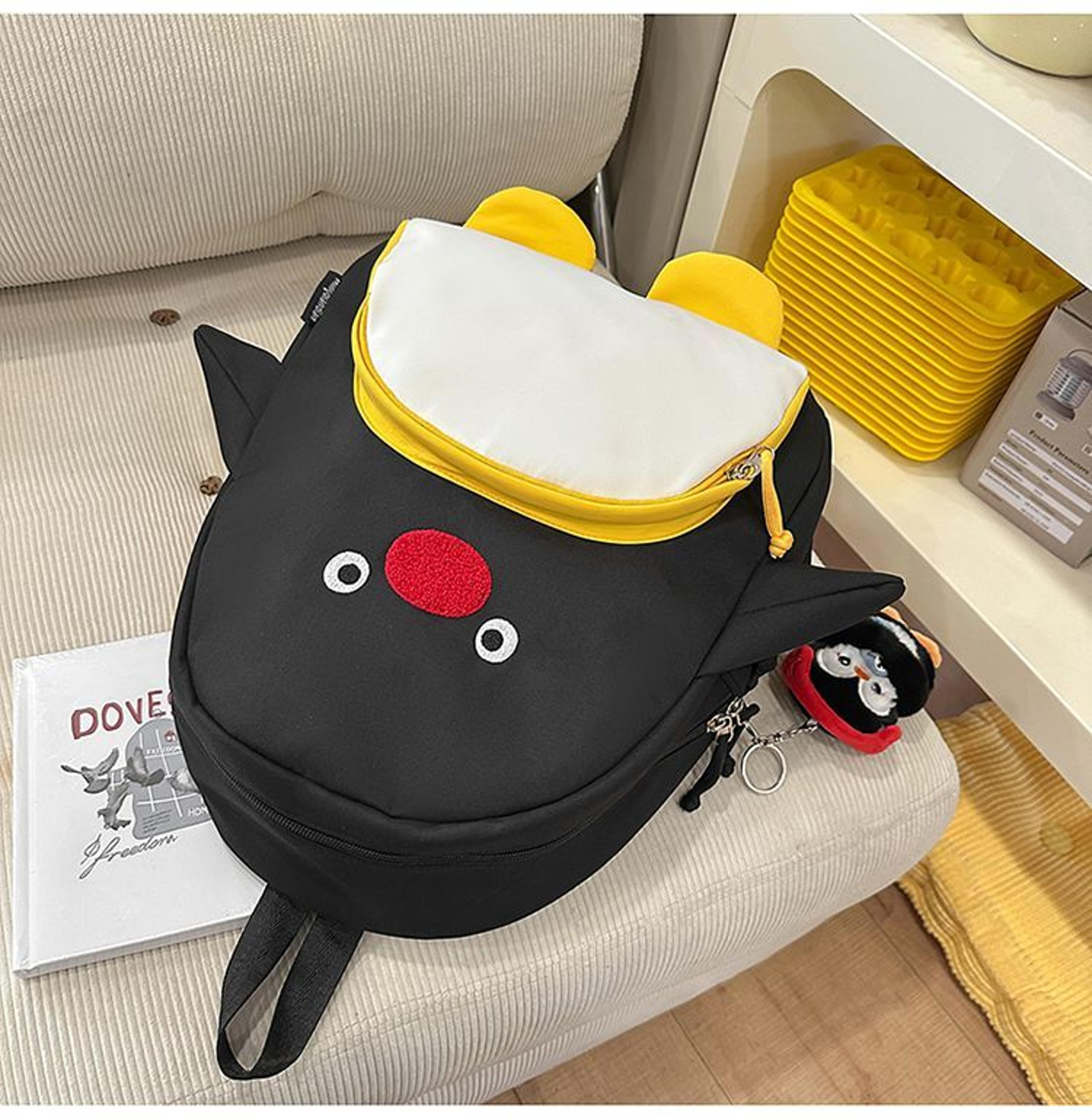 pingu penguin backpack with laptop compartment back to school backpack for school & travel