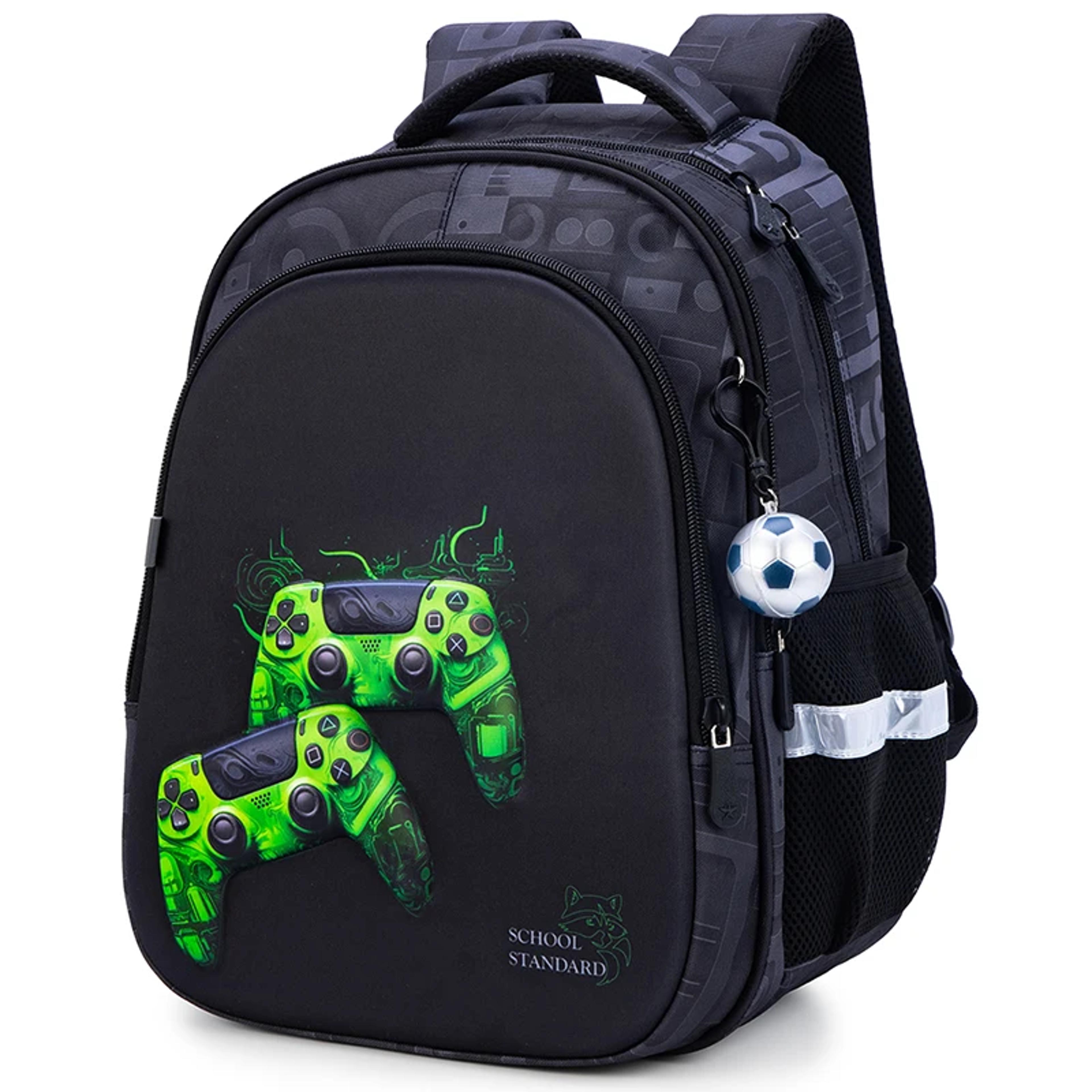 kids orthopedic school backpack with cartoon design for boys, back to school backpack, lightweight book bag