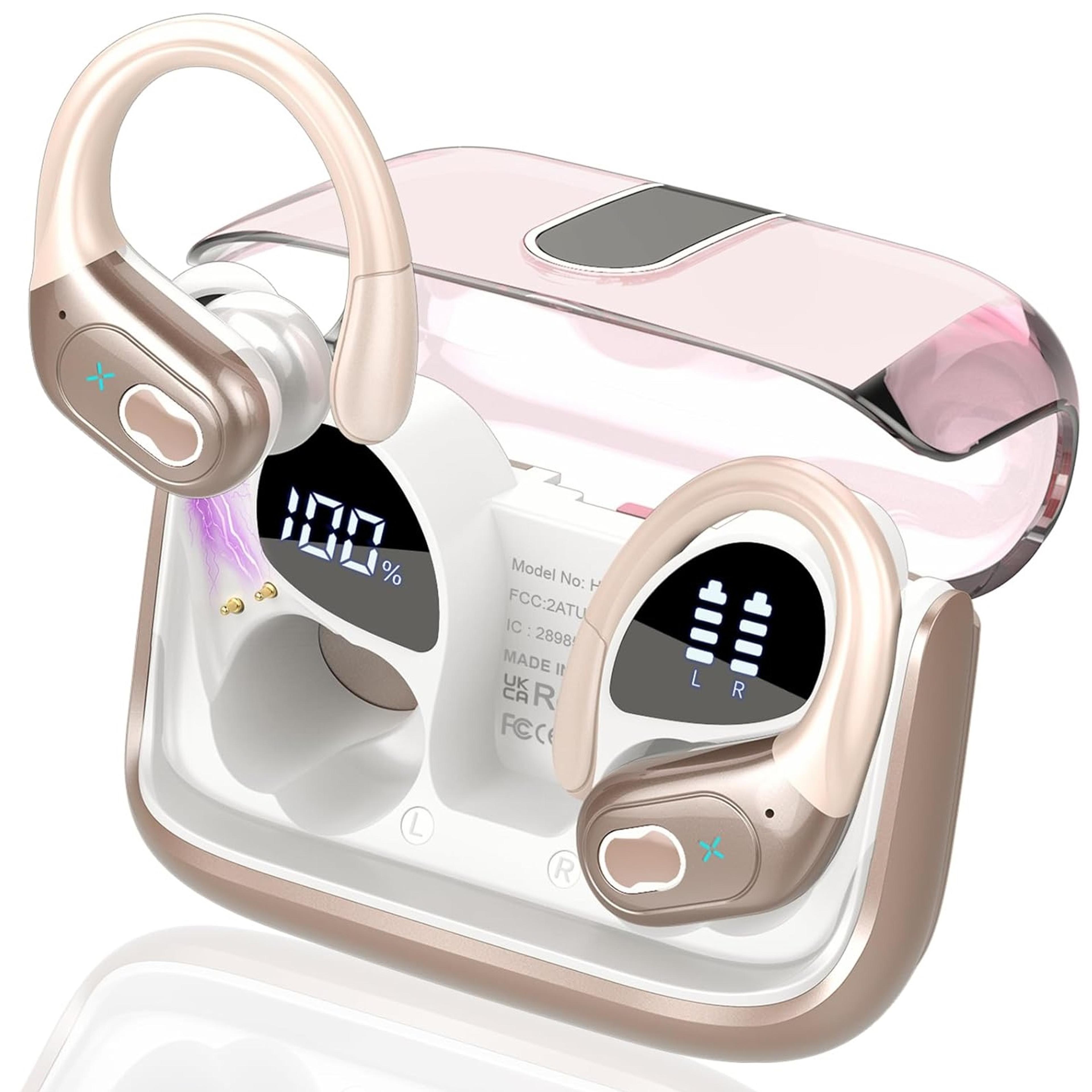 bluetooth earbuds wireless sports earbuds with playtime & hd mic