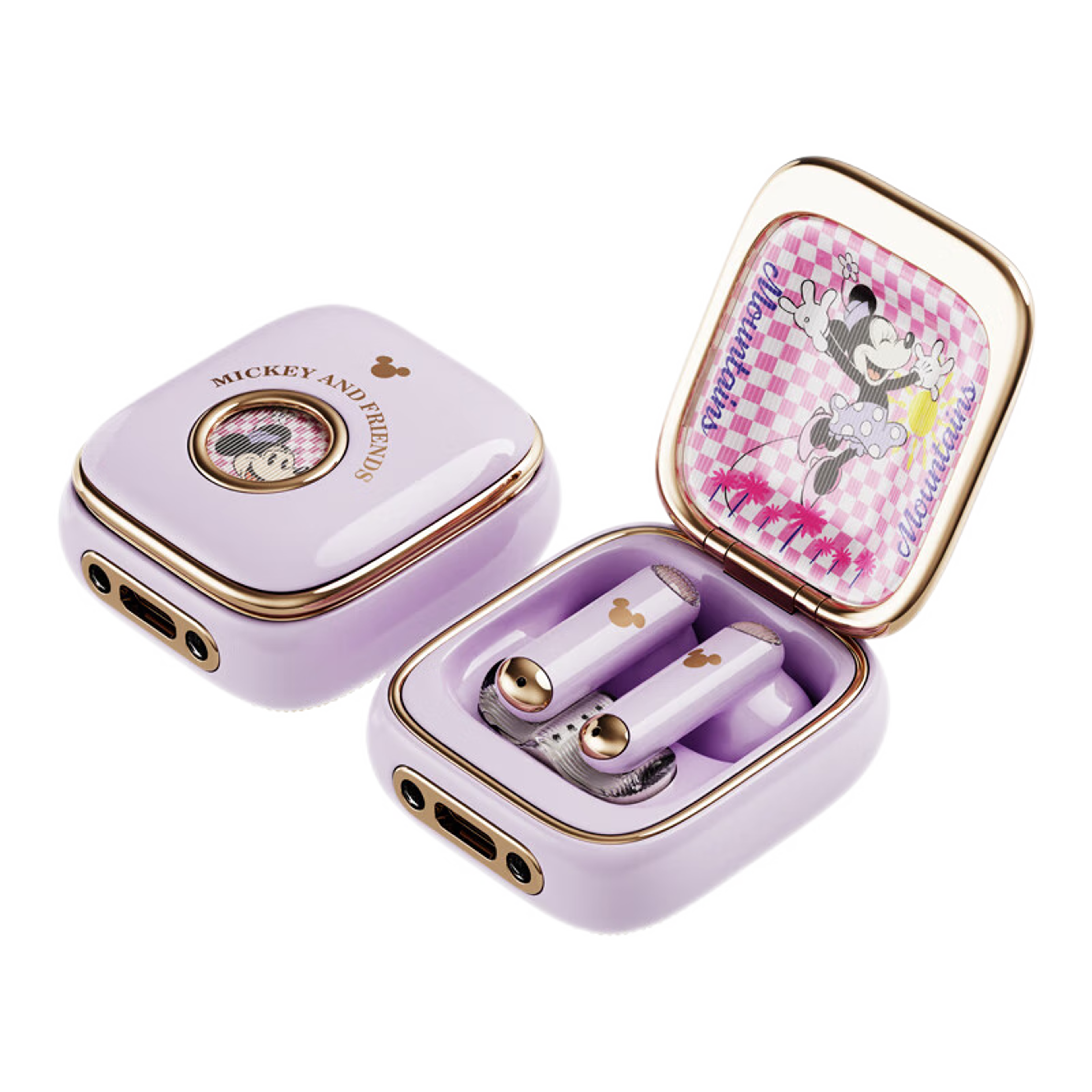 bluetooth wireless earbuds with space capsule charging case, hifi sound & noise reduction