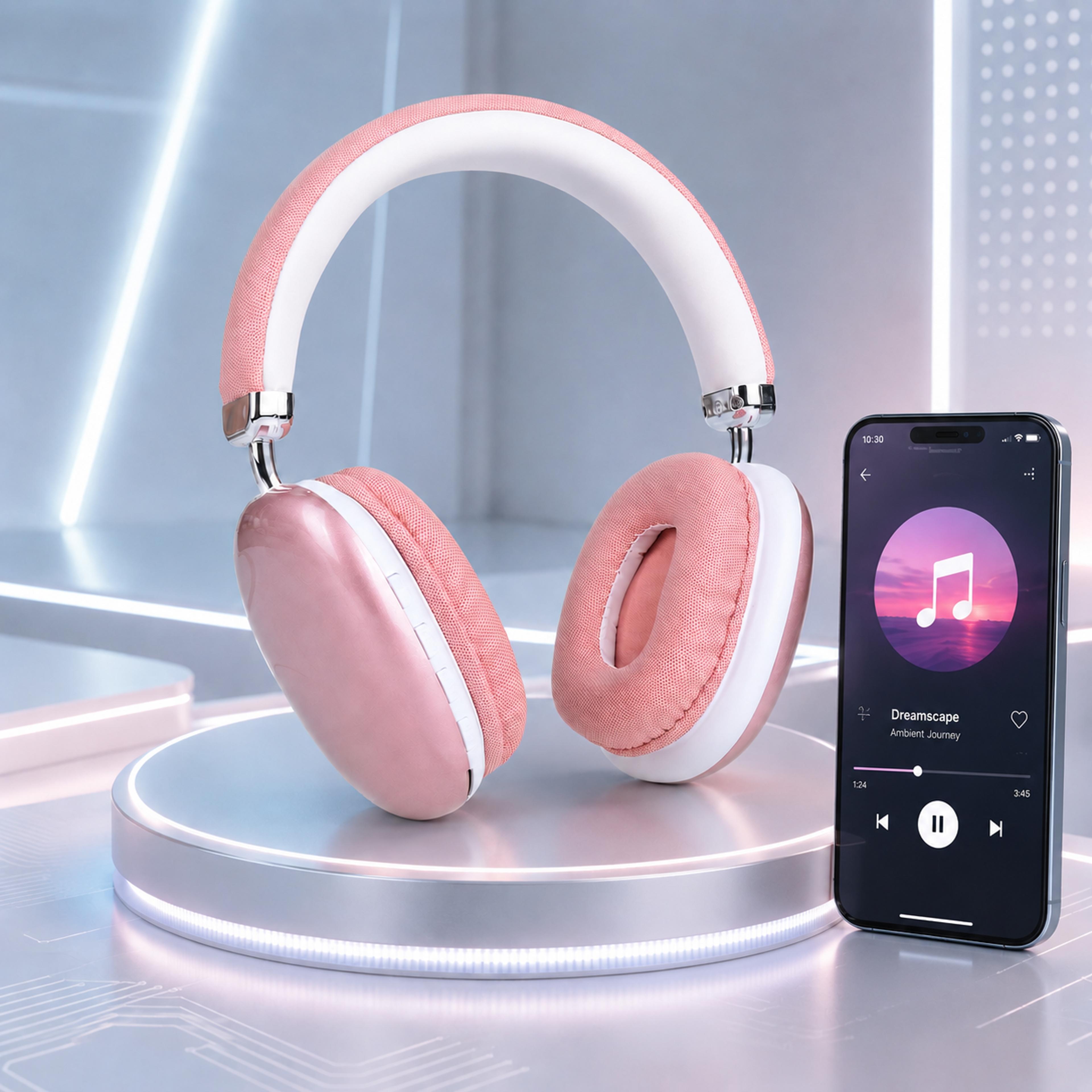 bluetooth headphones wireless over ear headset with mic for gaming, music & calls