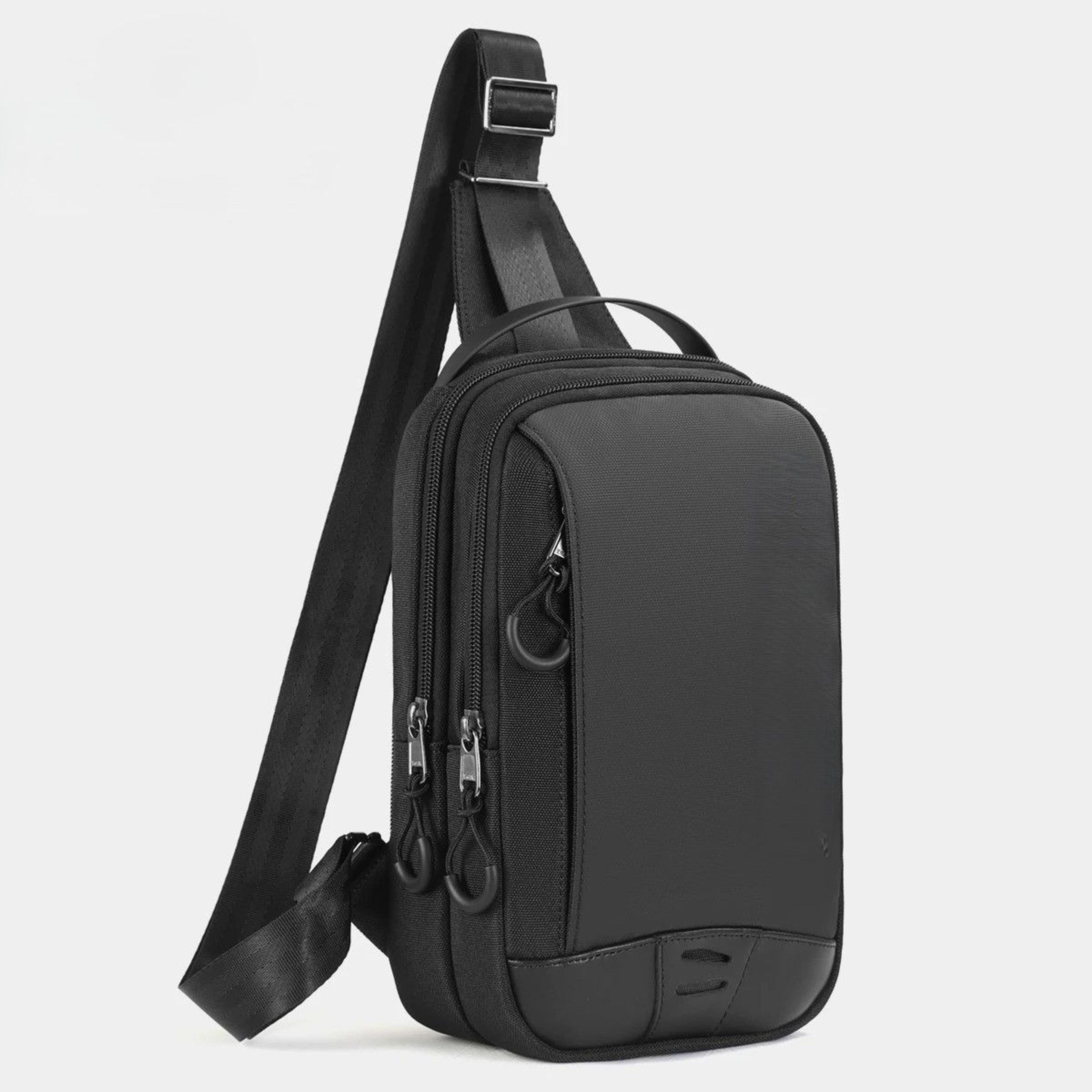 back to school backpack men's crossbody bag water resistant chest sling for ipad
