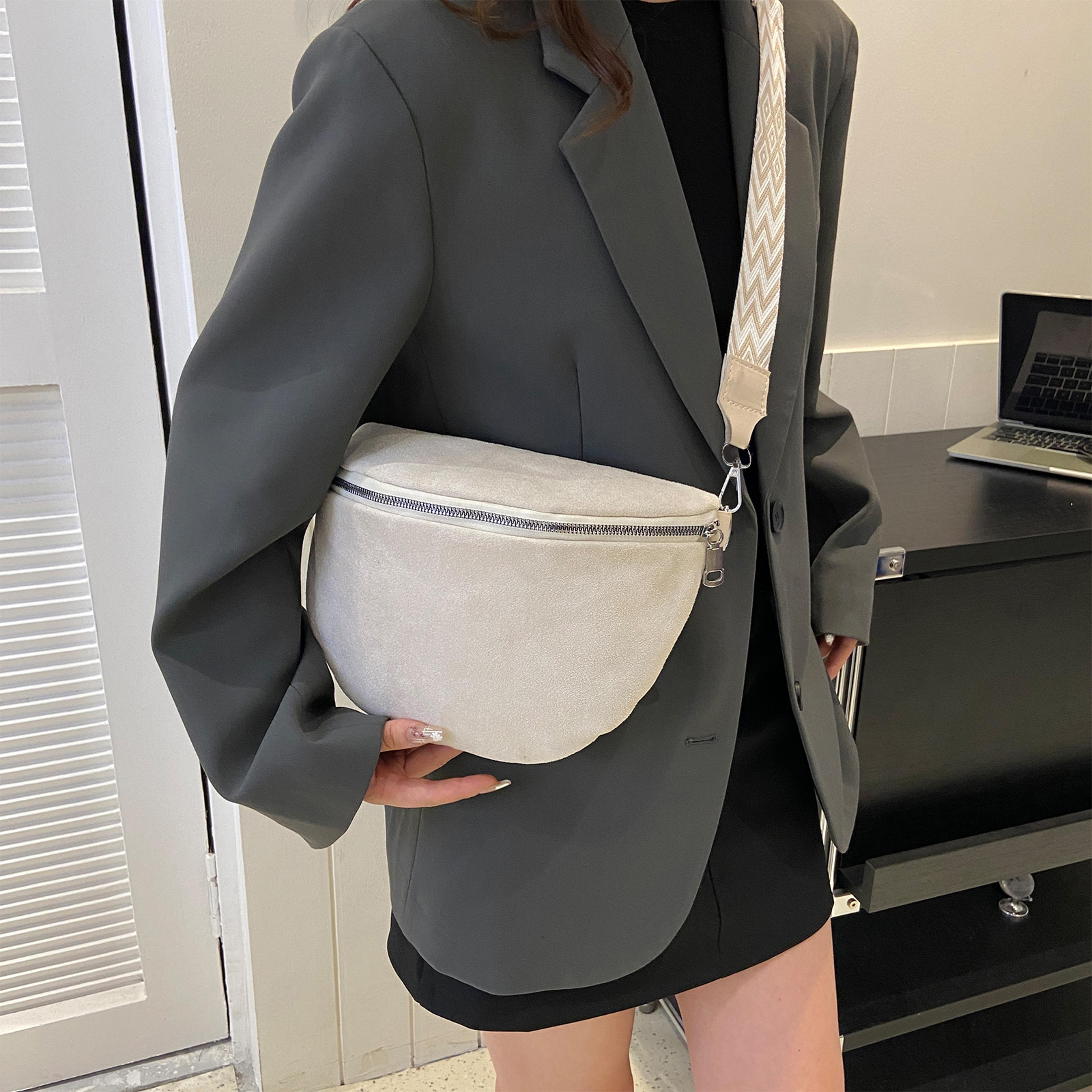 urban chic back to school backpack women's crossbody bag & pu leather chest bag with adjustable strap