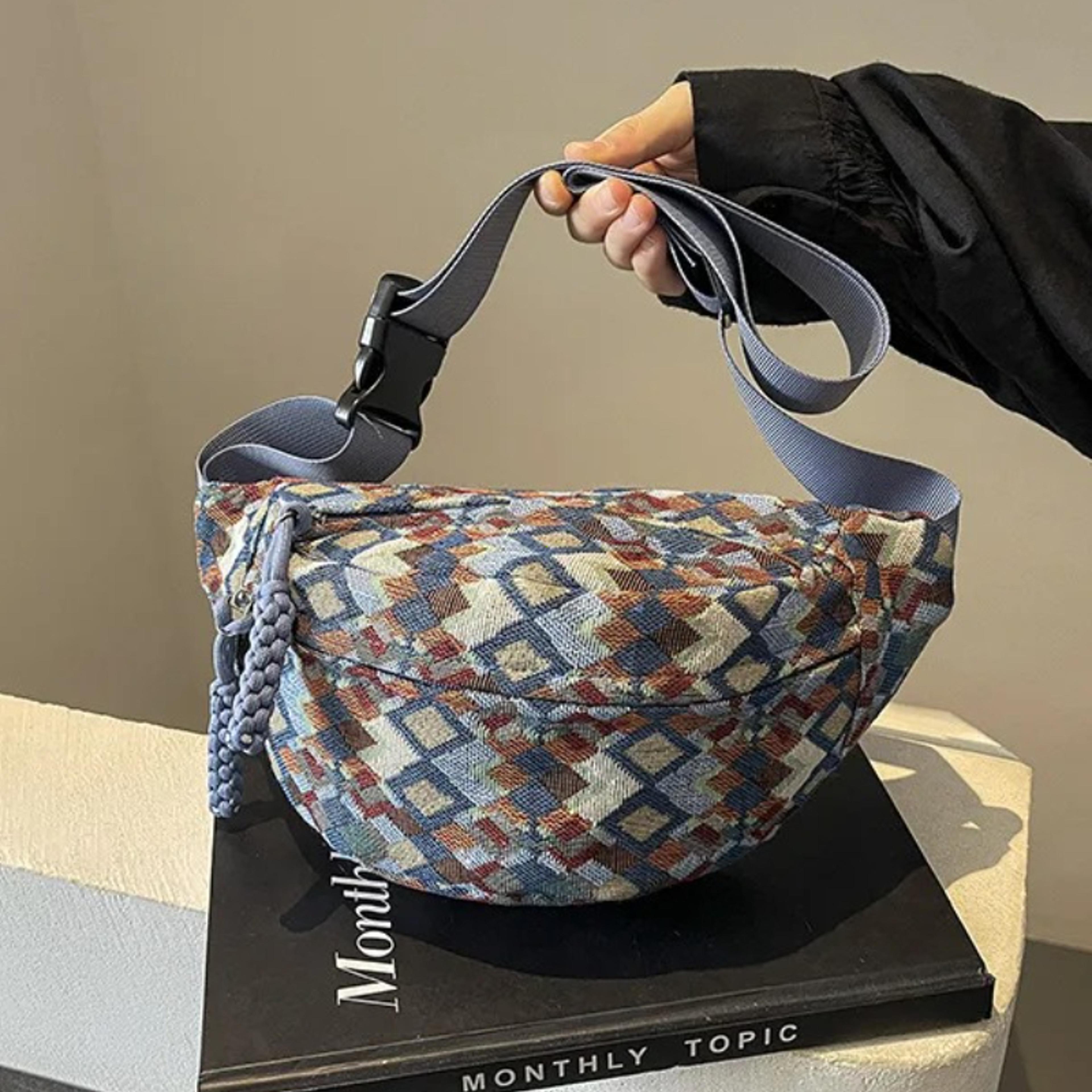 boho corduroy belt bag crossbody waist bag for women with adjustable strap back to school backpack