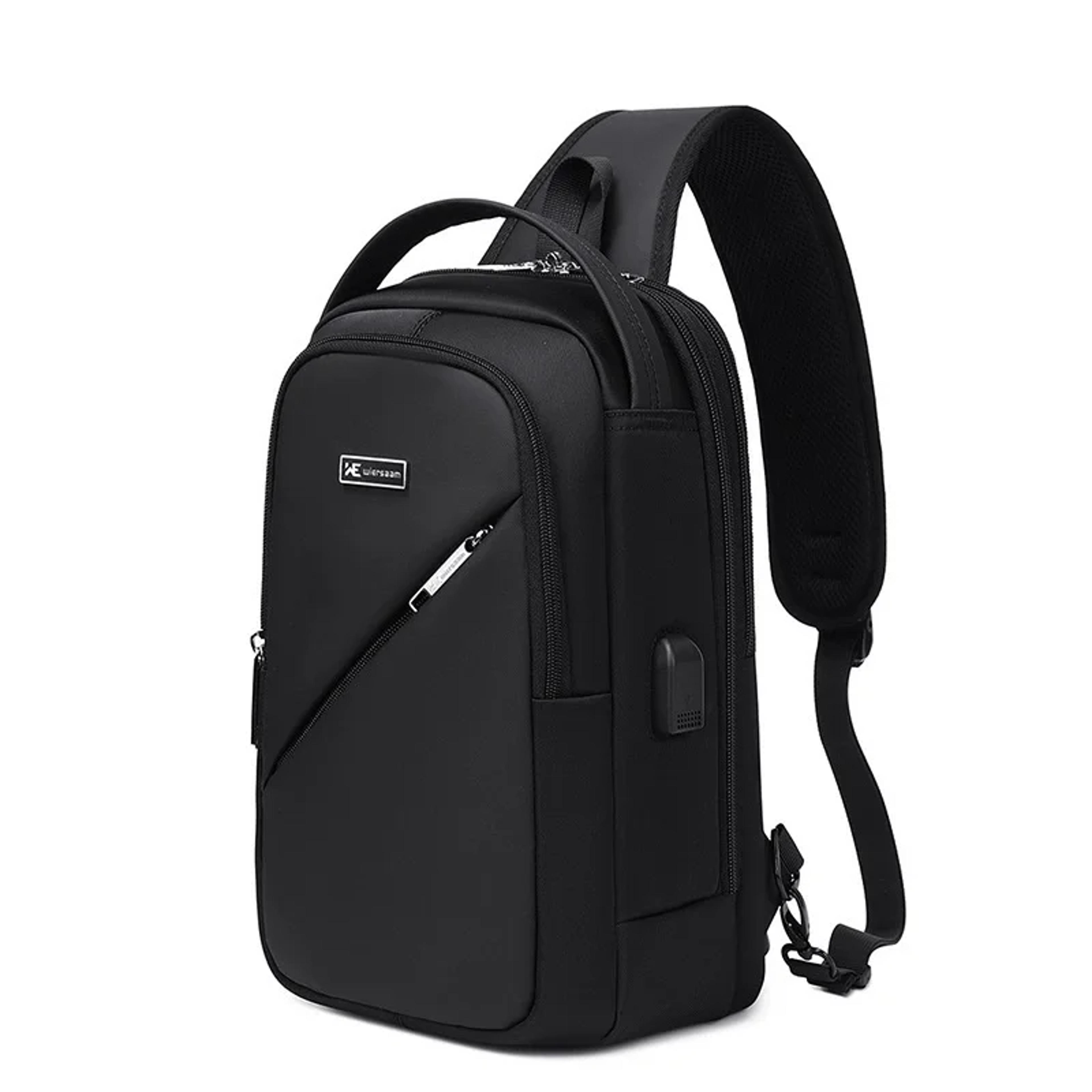 secure shield executive anti theft sling bag & travel back to school backpack crossbody