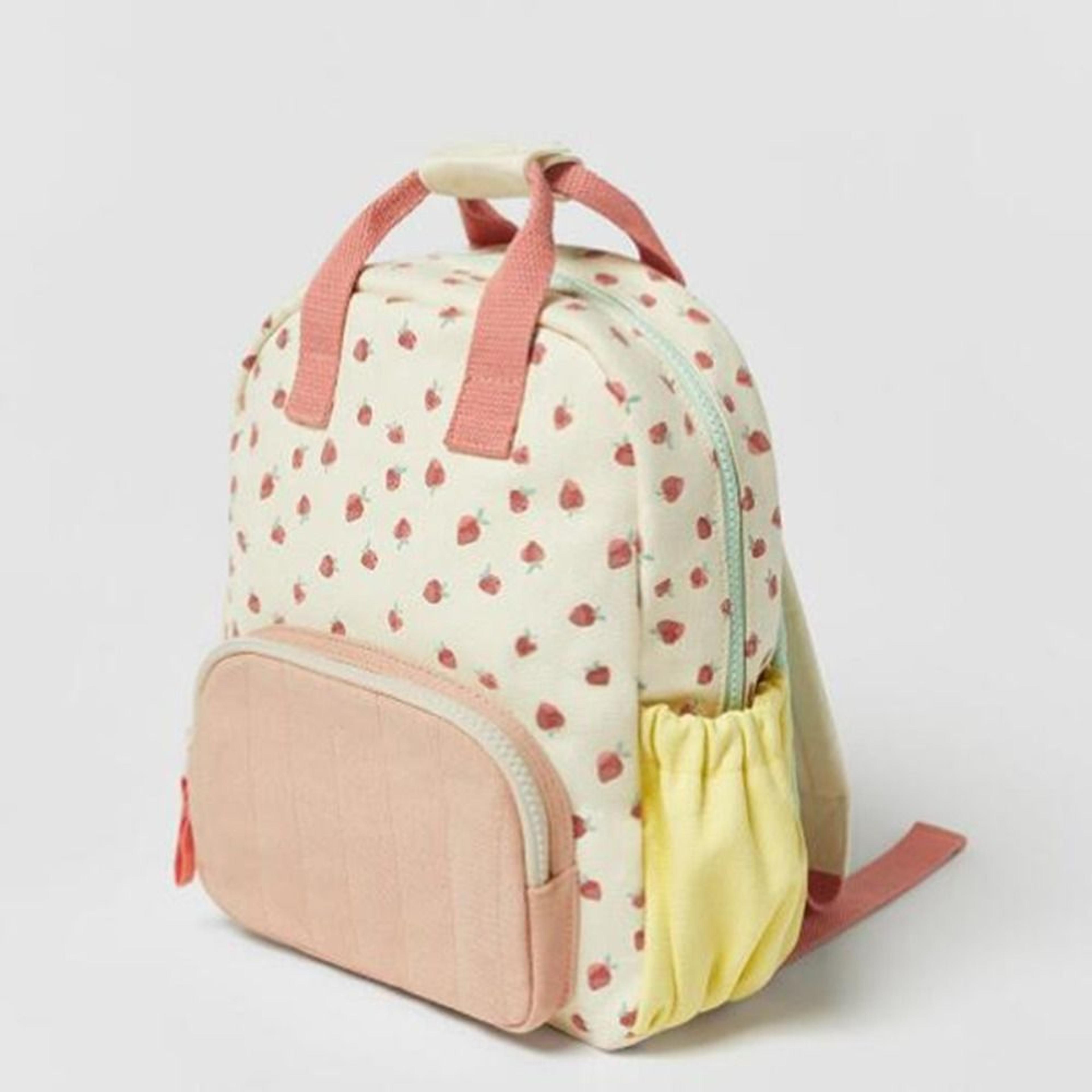 personalized embroidered strawberry backpack for toddlers back to school backpack