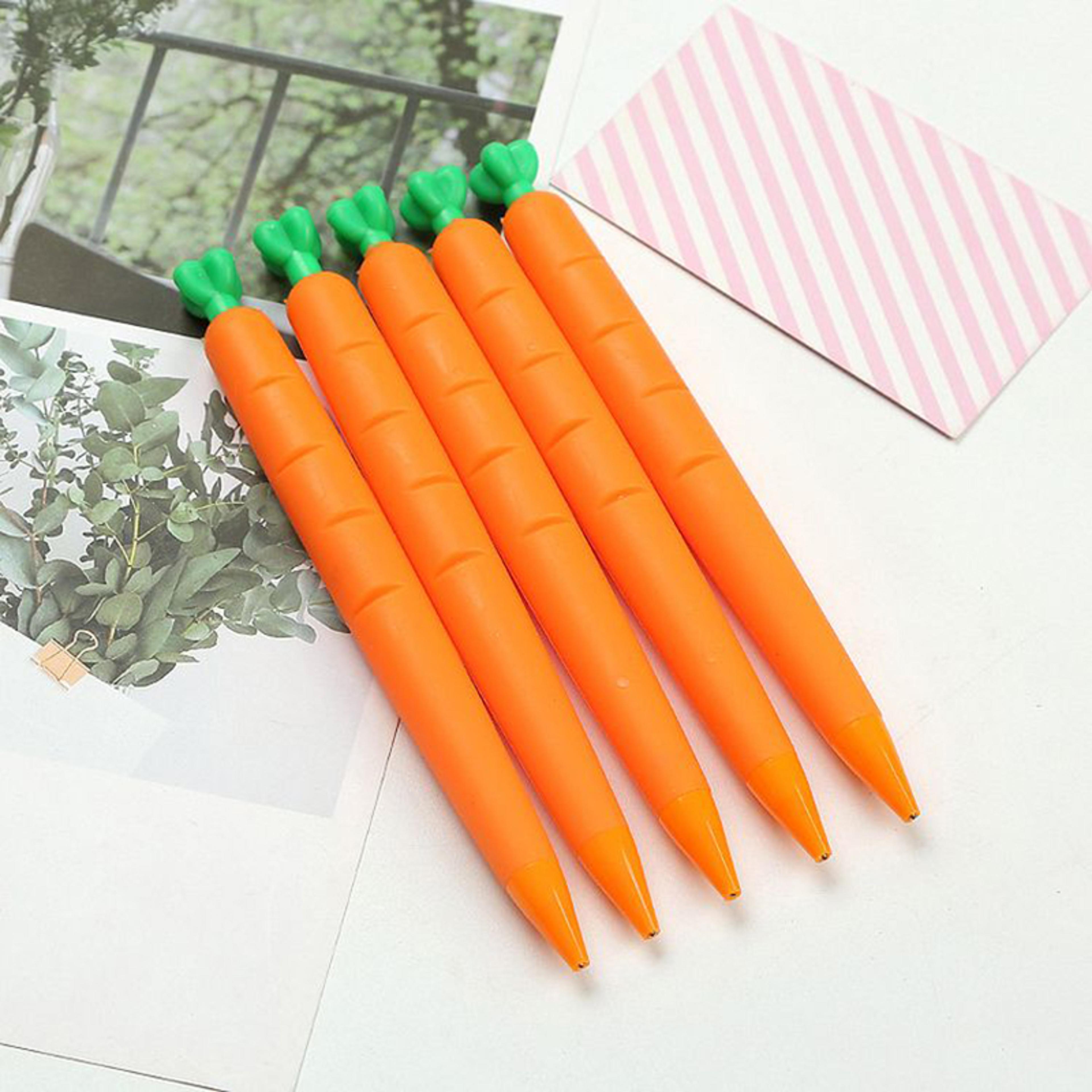 cute carrot mechanical pencil set with ergonomic silicone grip back to school