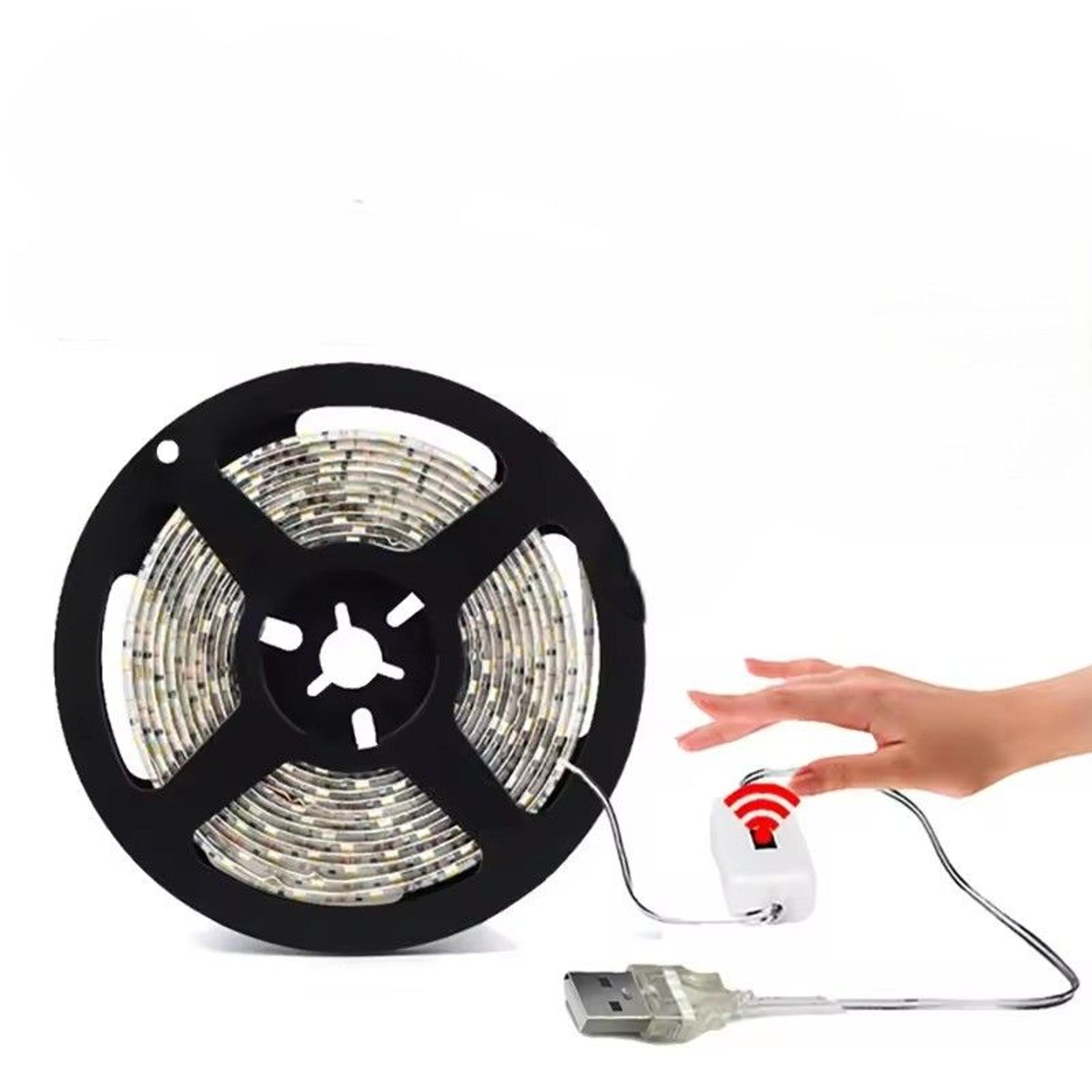 hand wave motion sensor led strip usb under cabinet led light for kitchen, tv & closet