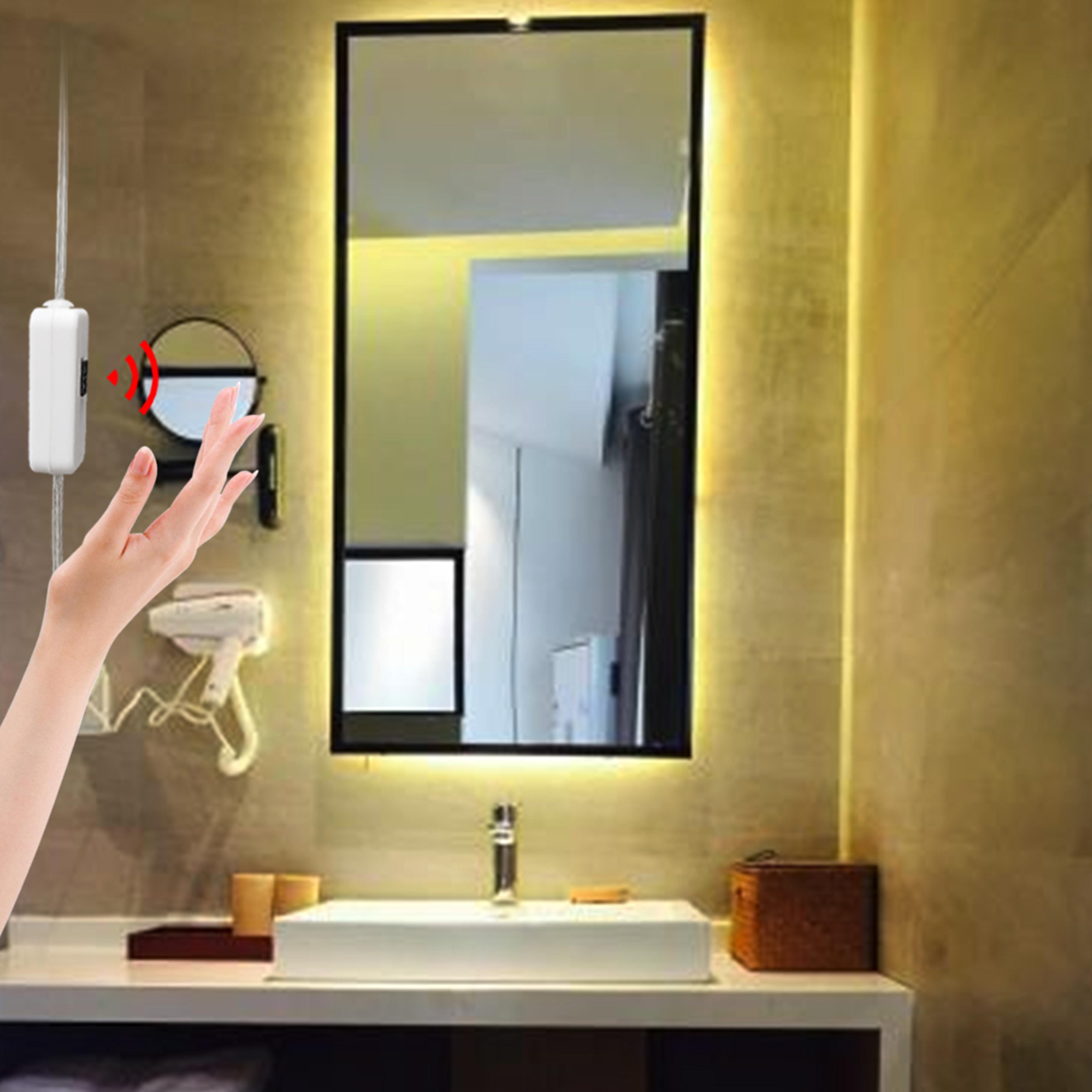 smart hand wave led vanity mirror lights usb waterproof motion sensor light strip