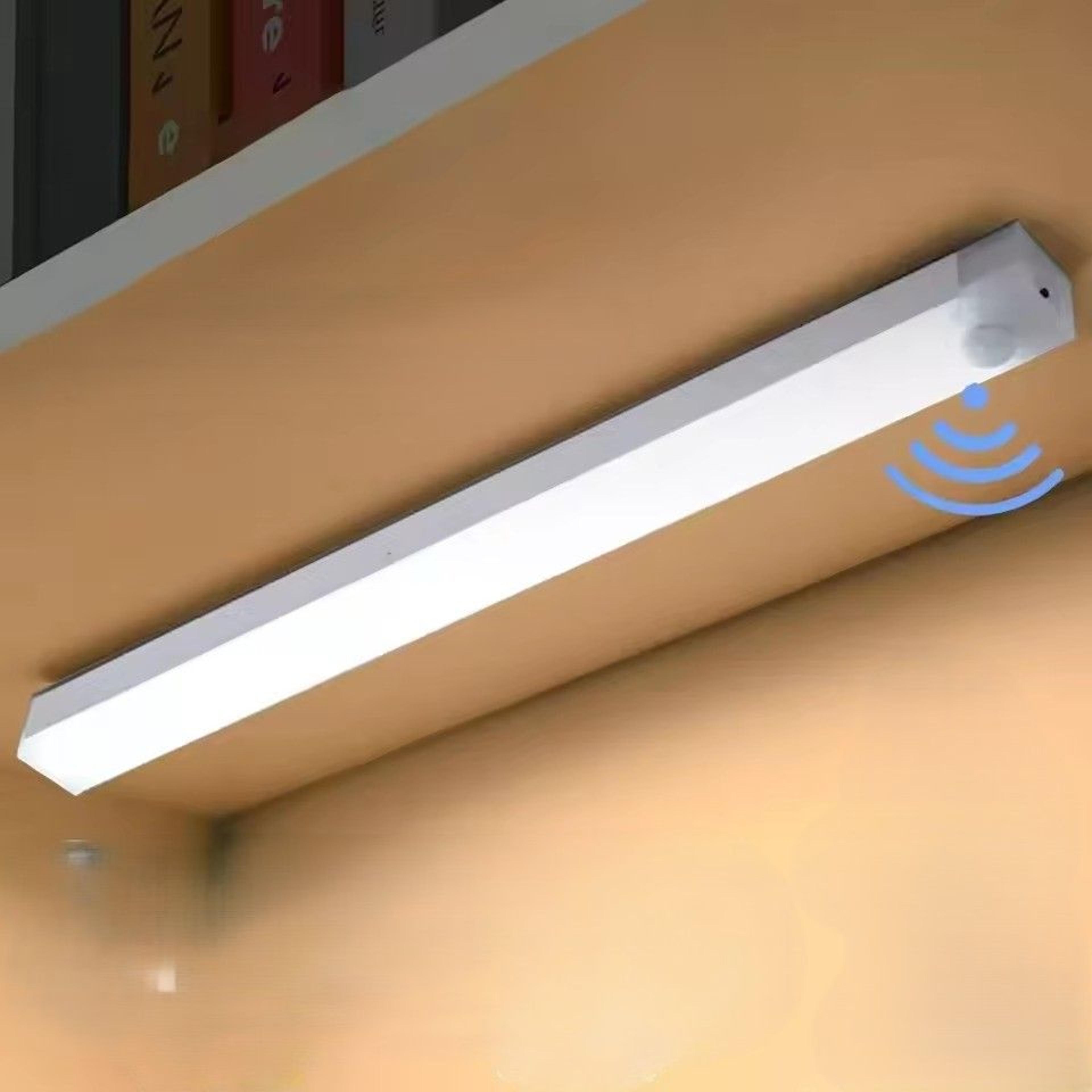 motion glow rechargeable led motion sensor light for cabinets, closets & hallways