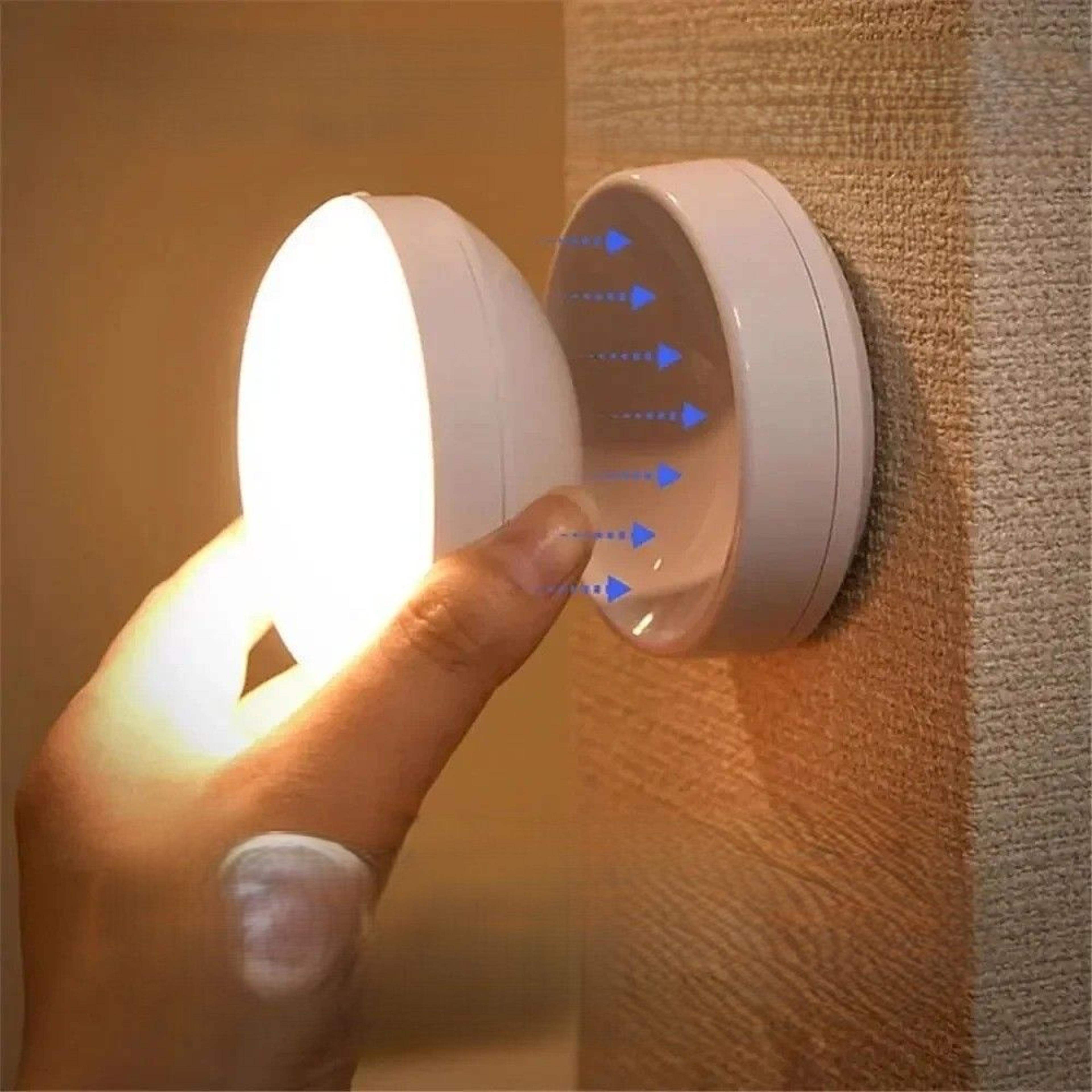 rotating motion sensor night light rechargeable magnetic wireless led lamp