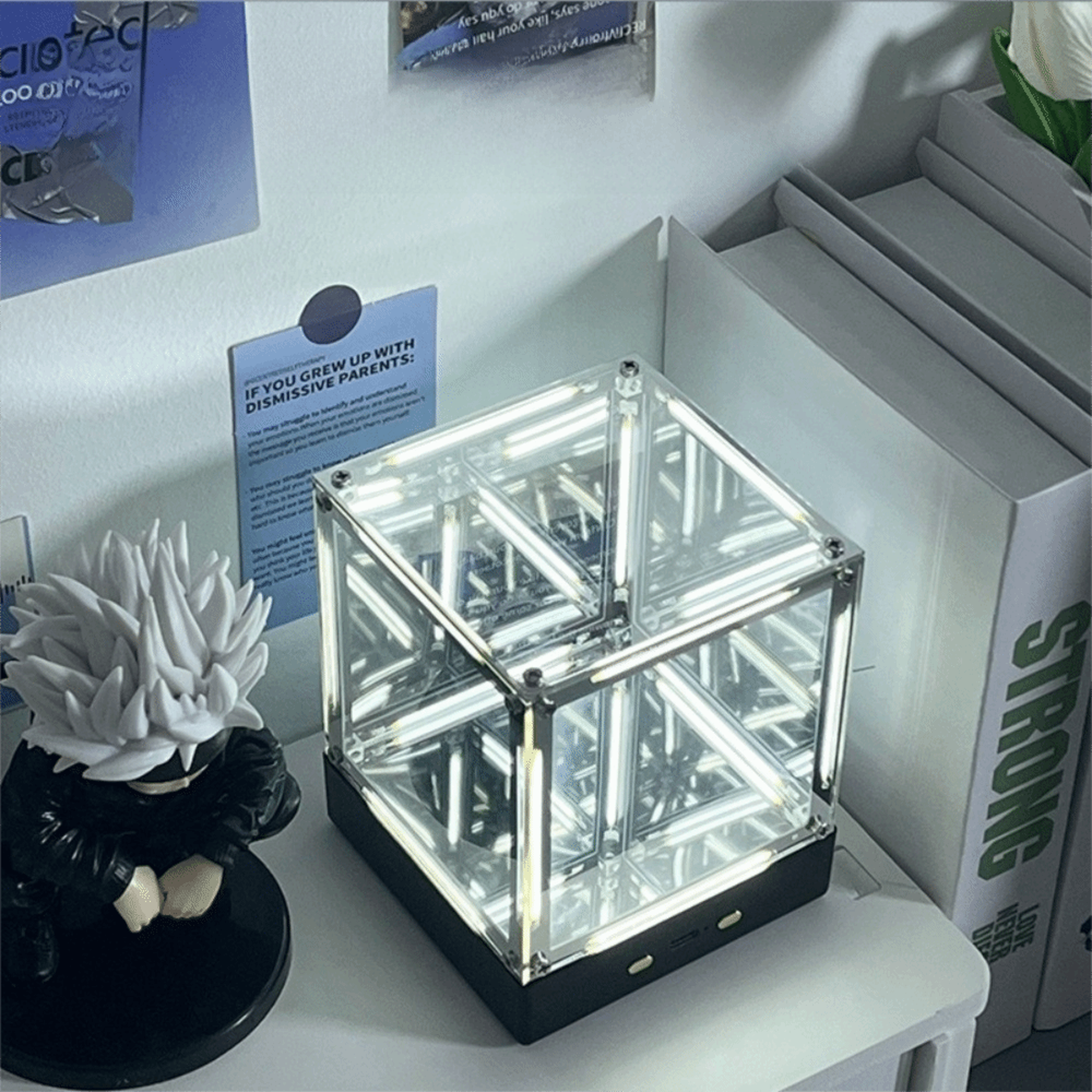 levita cube magnetic levitation lamp floating cube led desk lamp for gaming room decor