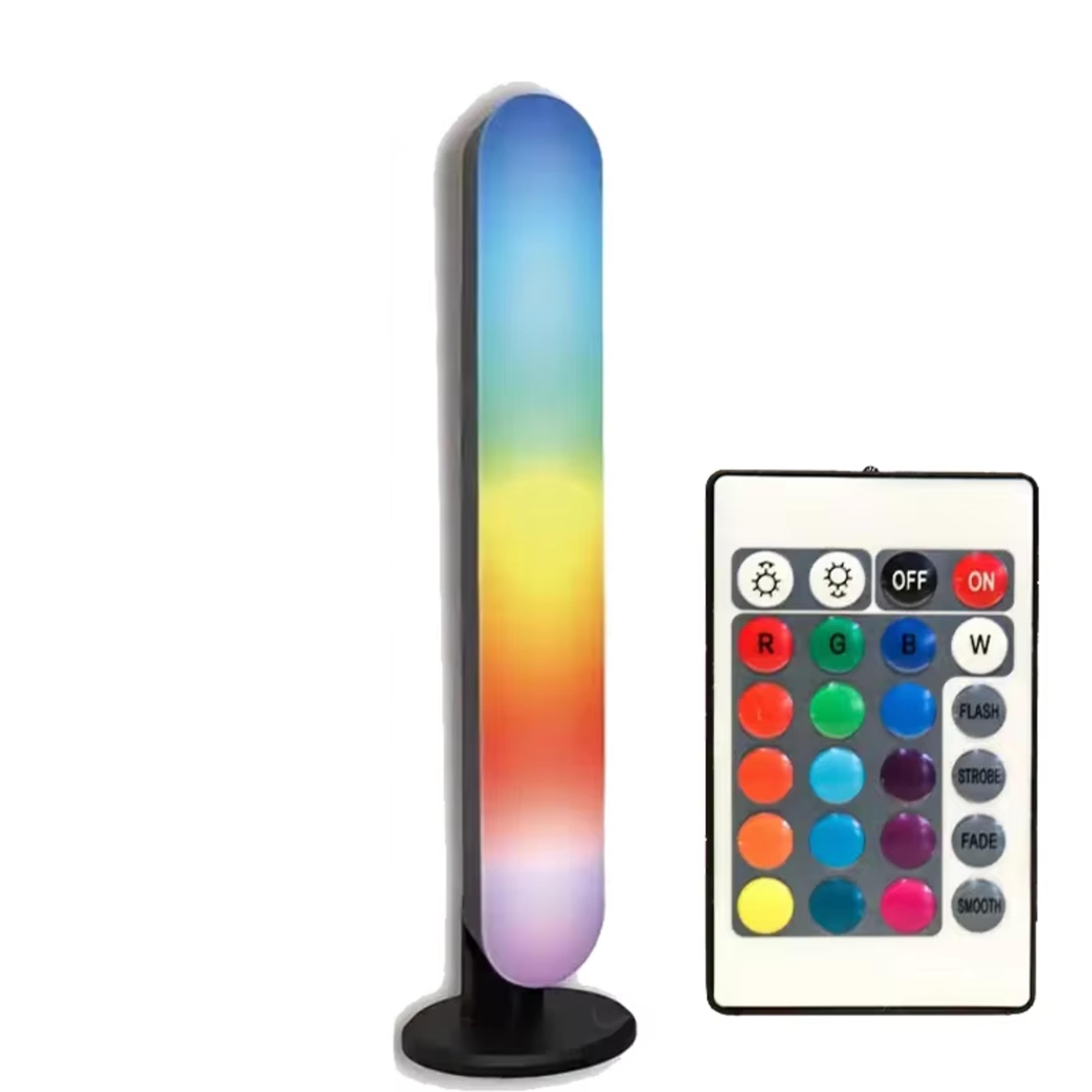 rgb music rhythm light bar usb rechargeable sound control desktop ambient light