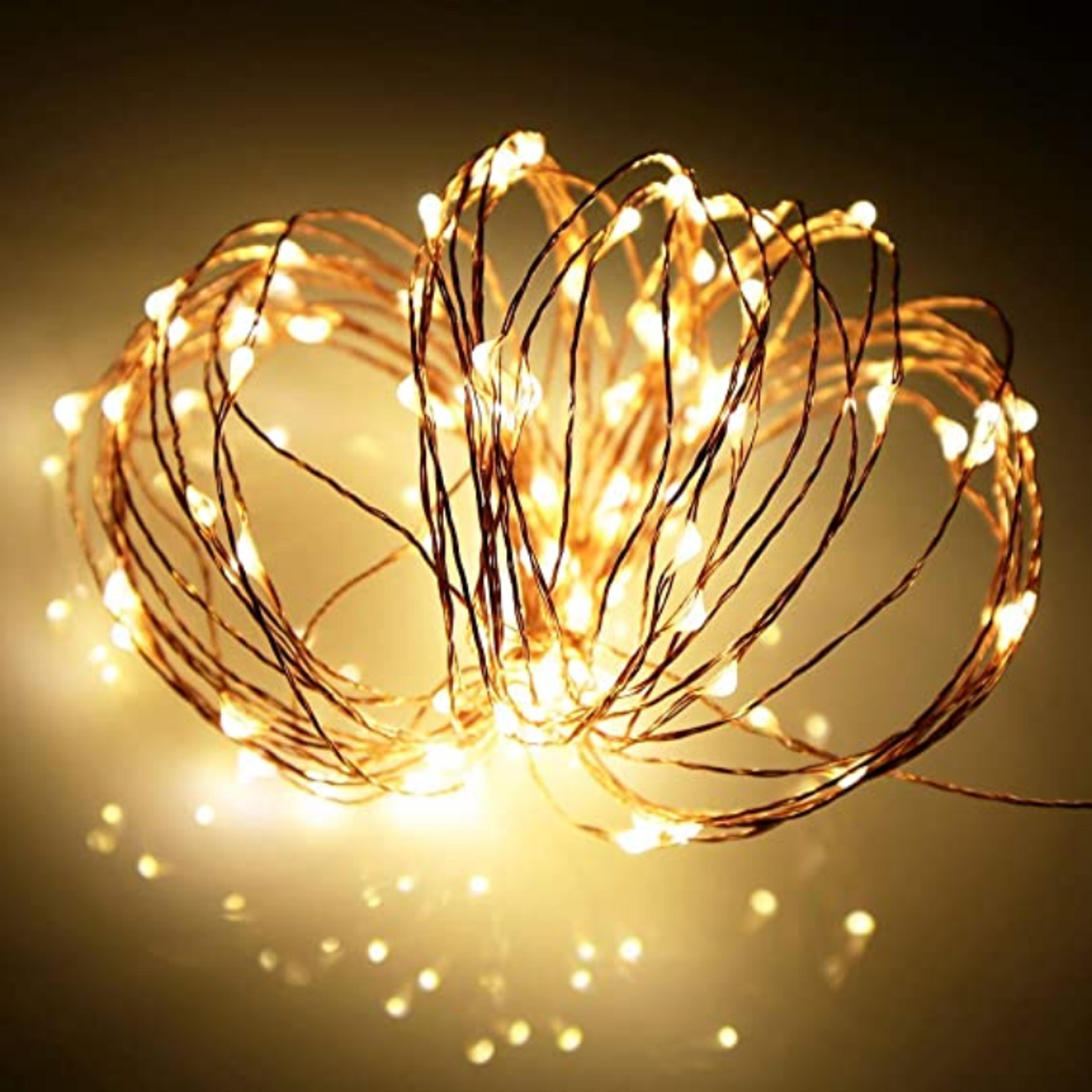 fairy lights copper wire string lights for wedding centerpieces, parties & home decor