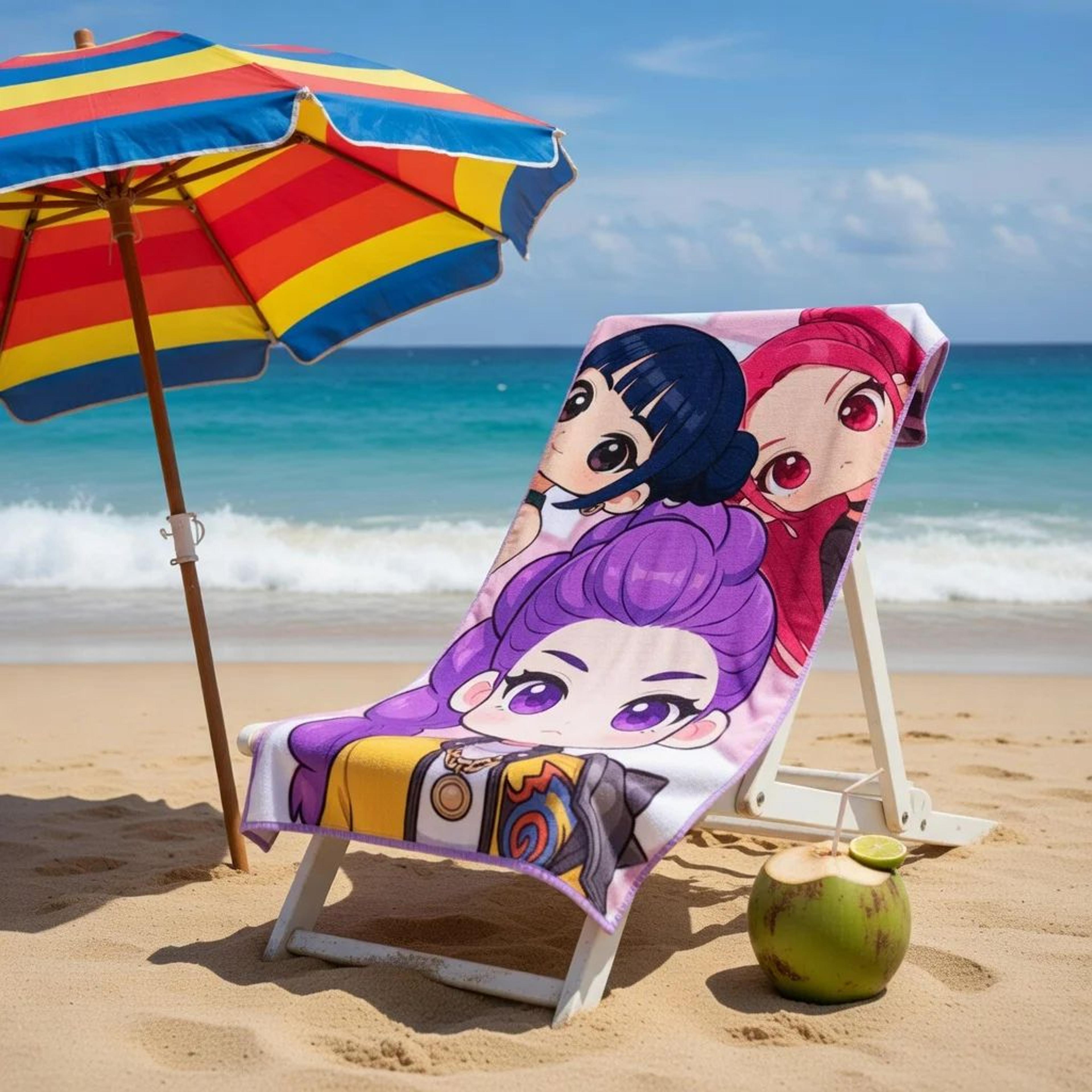 kpop beach towel quick dry microfiber beach towel for swimming, travel & kpop fan gift
