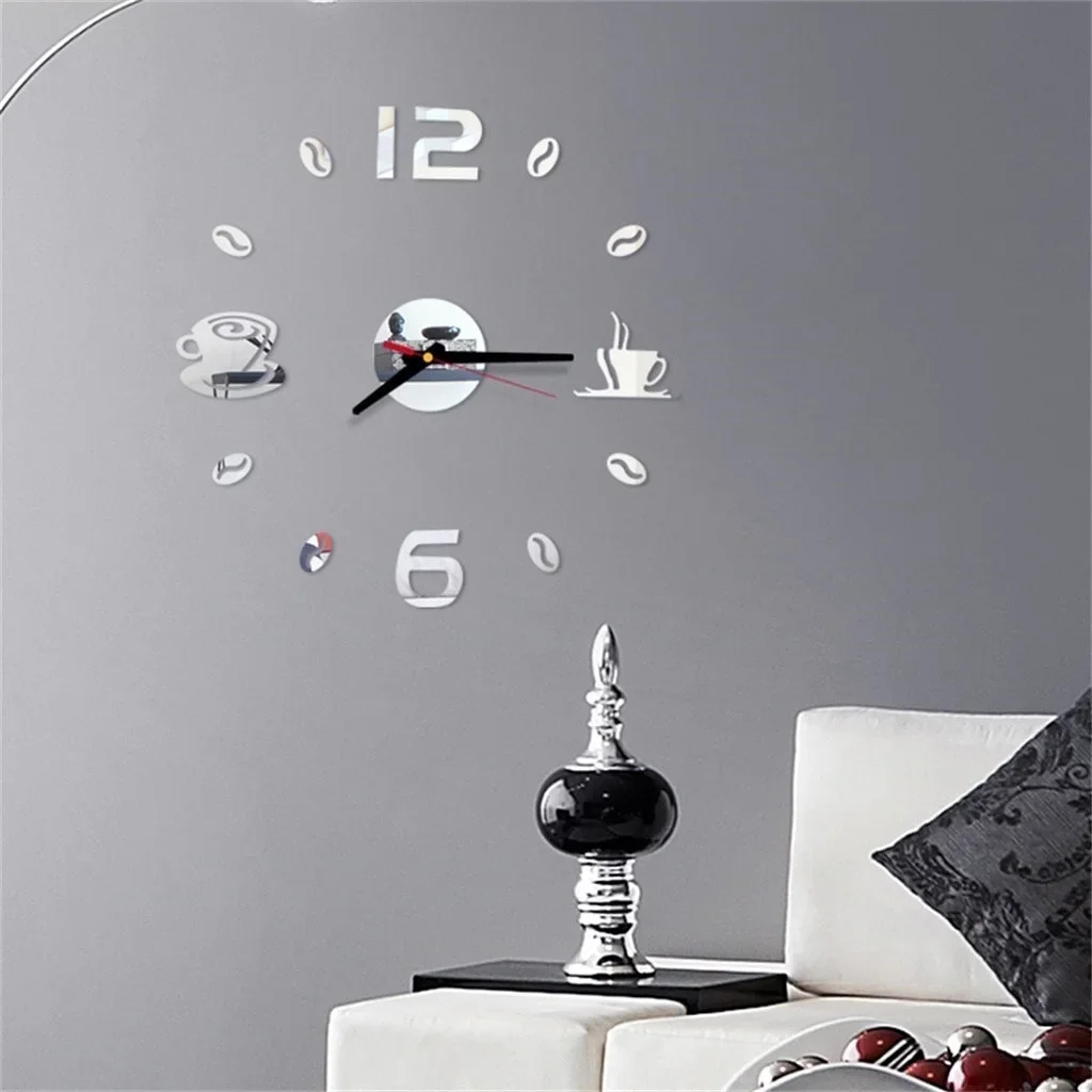 modern diy wall clock acrylic silent quartz wall clock for living room decor