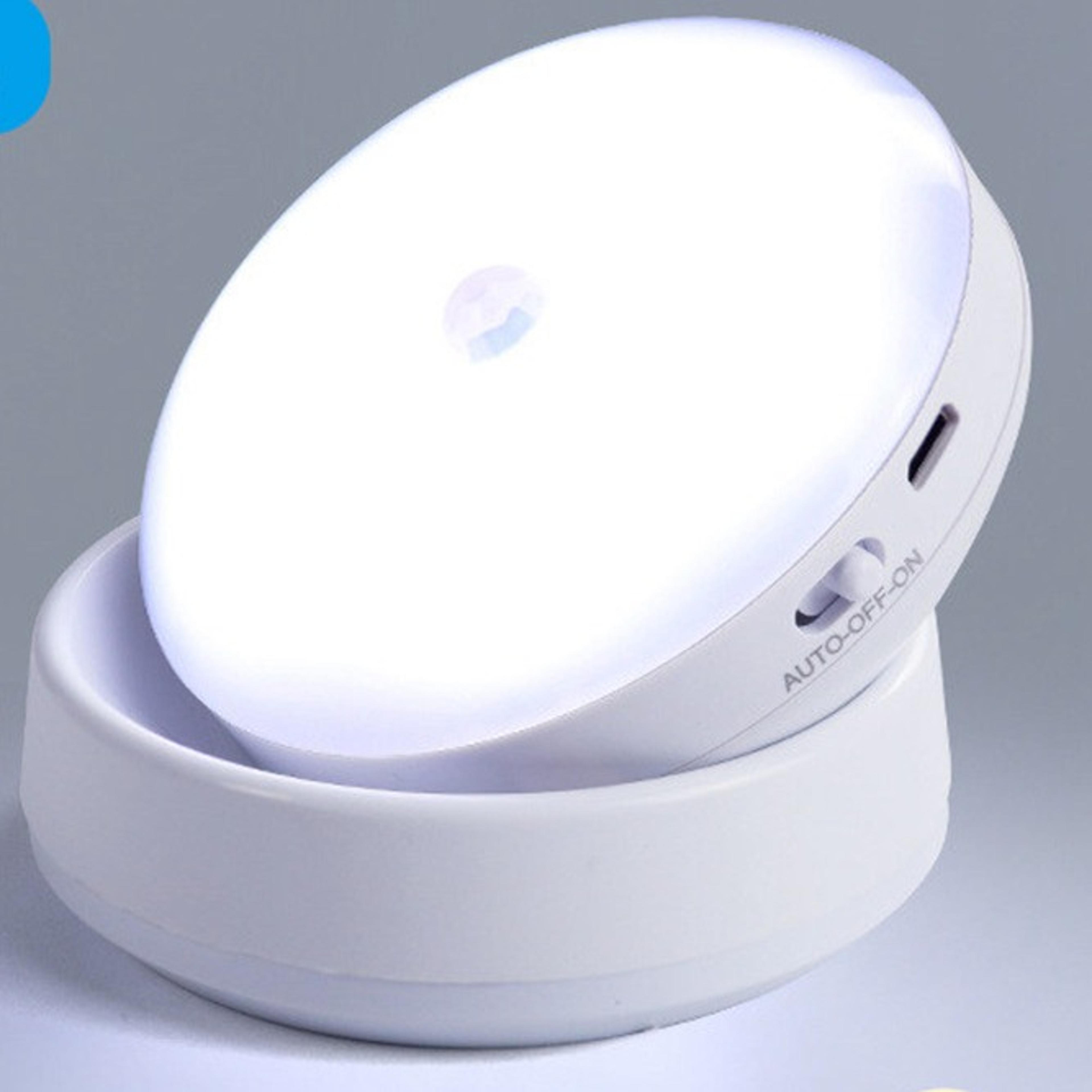 rotating motion sensor night light rechargeable led under cabinet & closet light