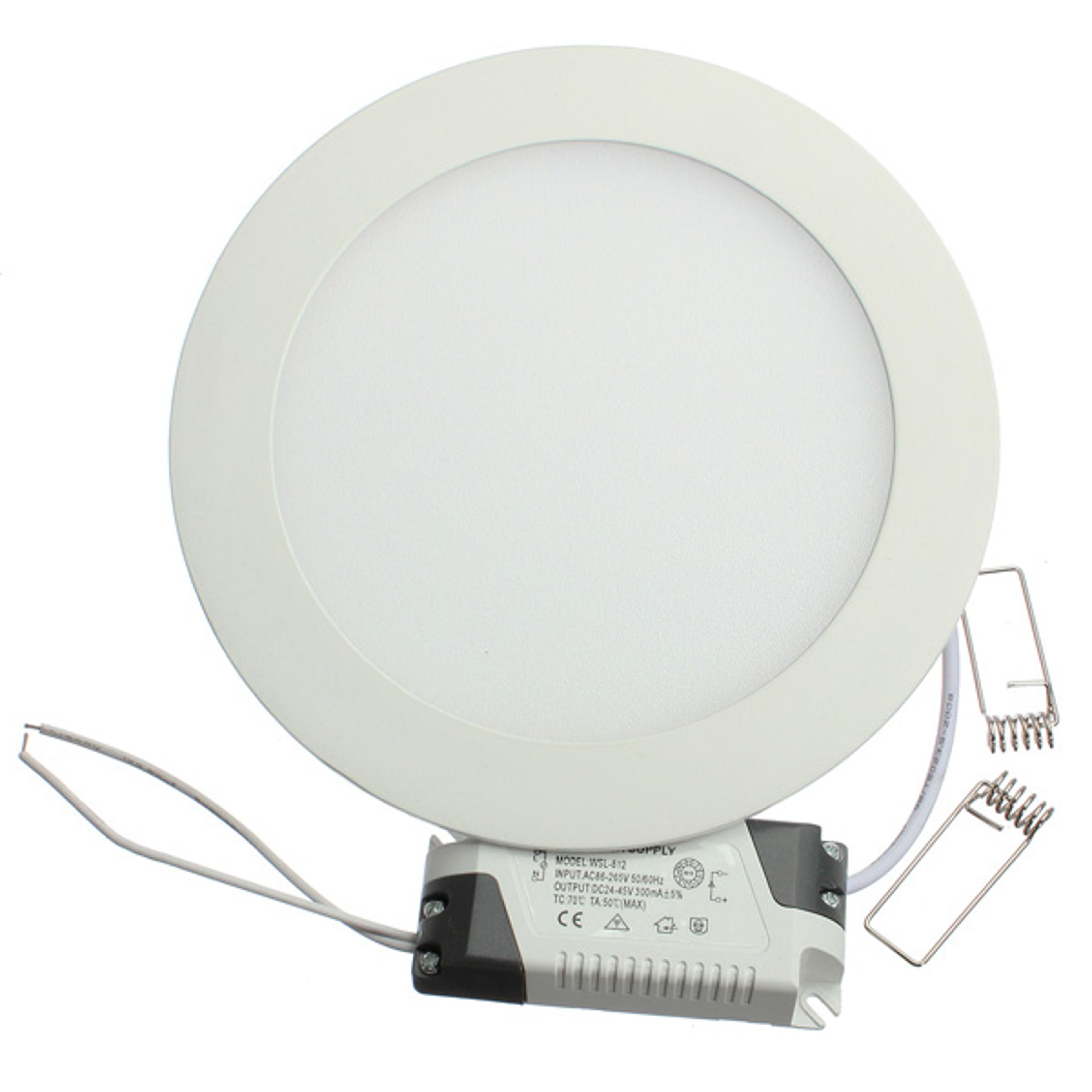 ultra thin led panel light dimmable round recessed ceiling light