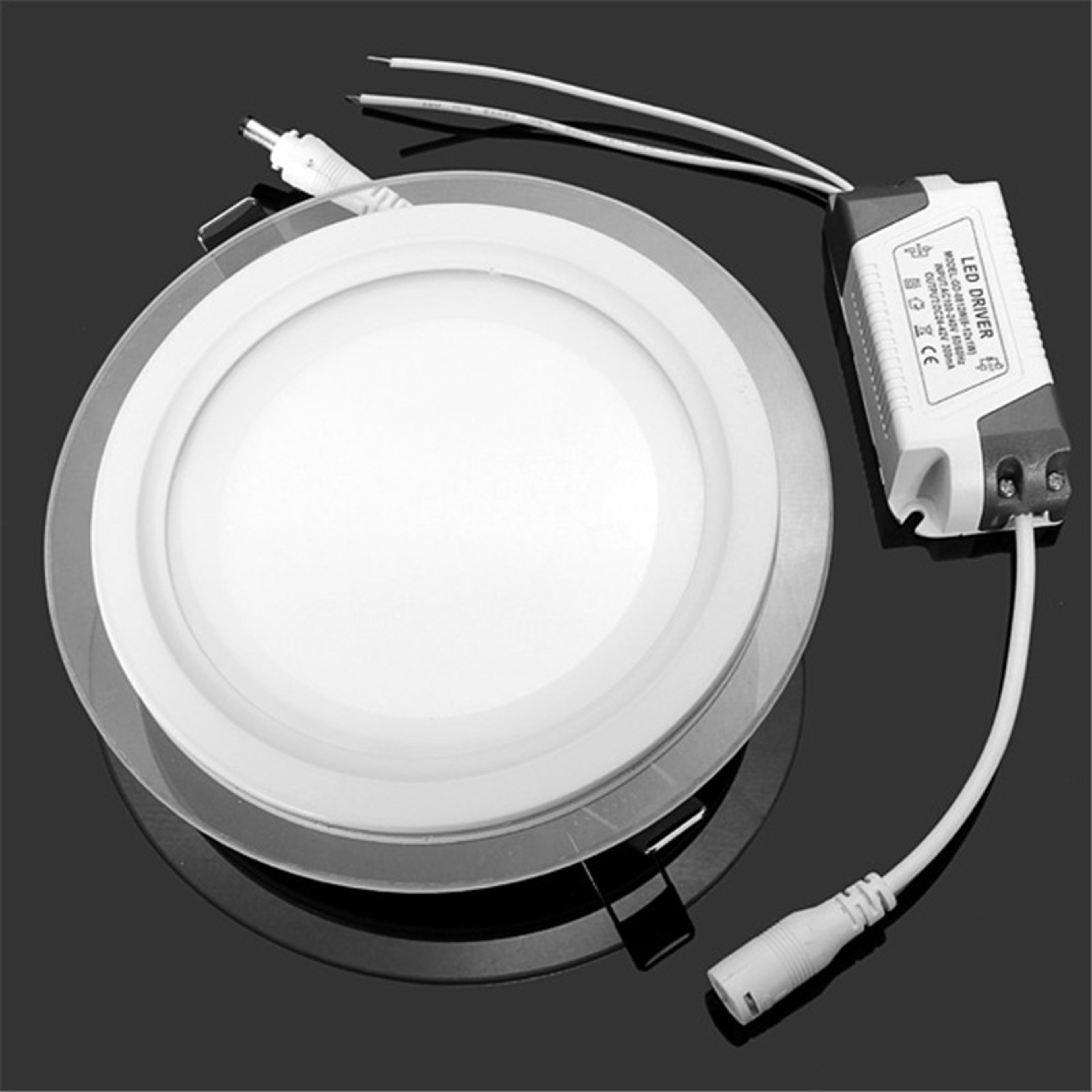 modern glass led downlight recessed ceiling light energy saving fixture