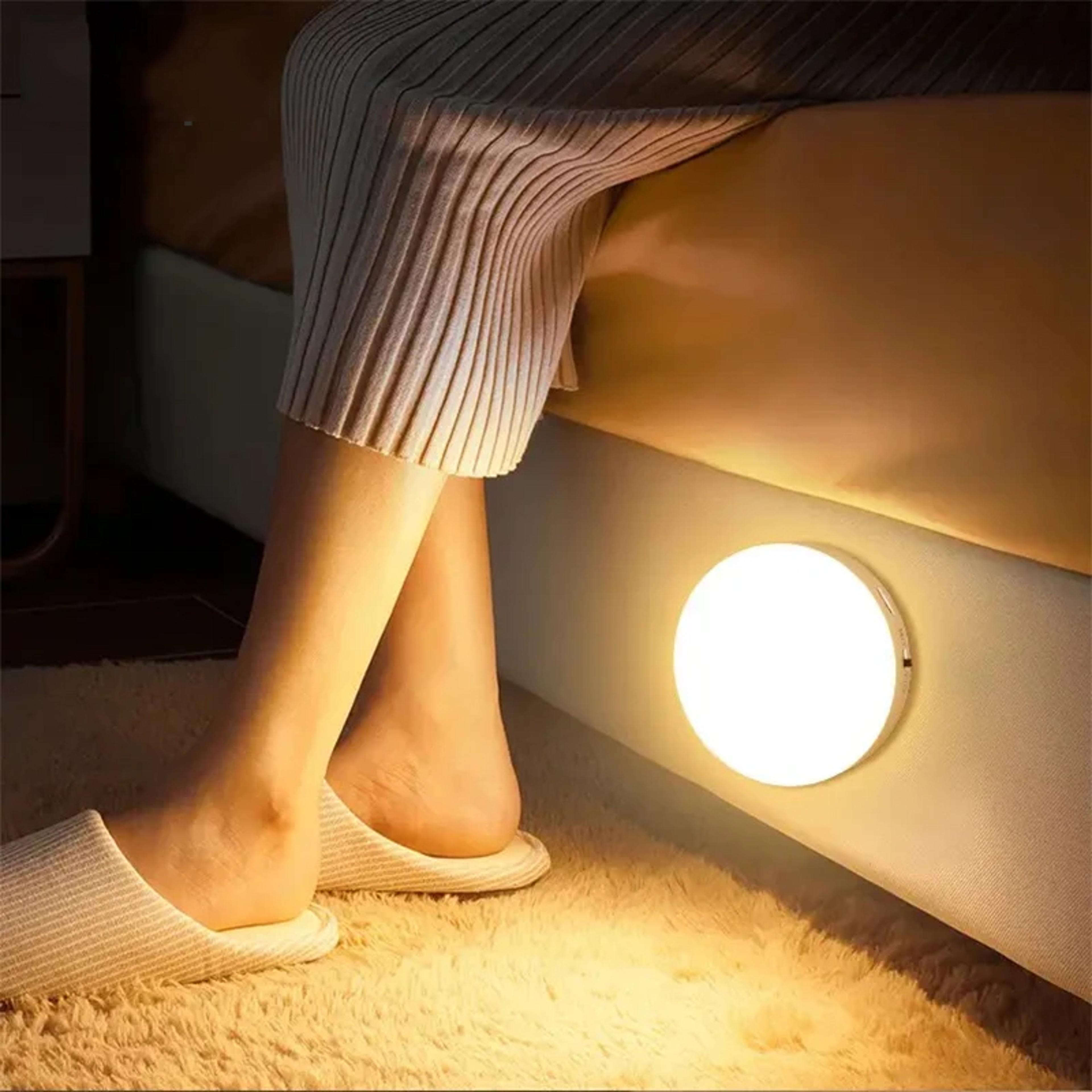 motion sensor night light usb rechargeable magnetic wall lamp