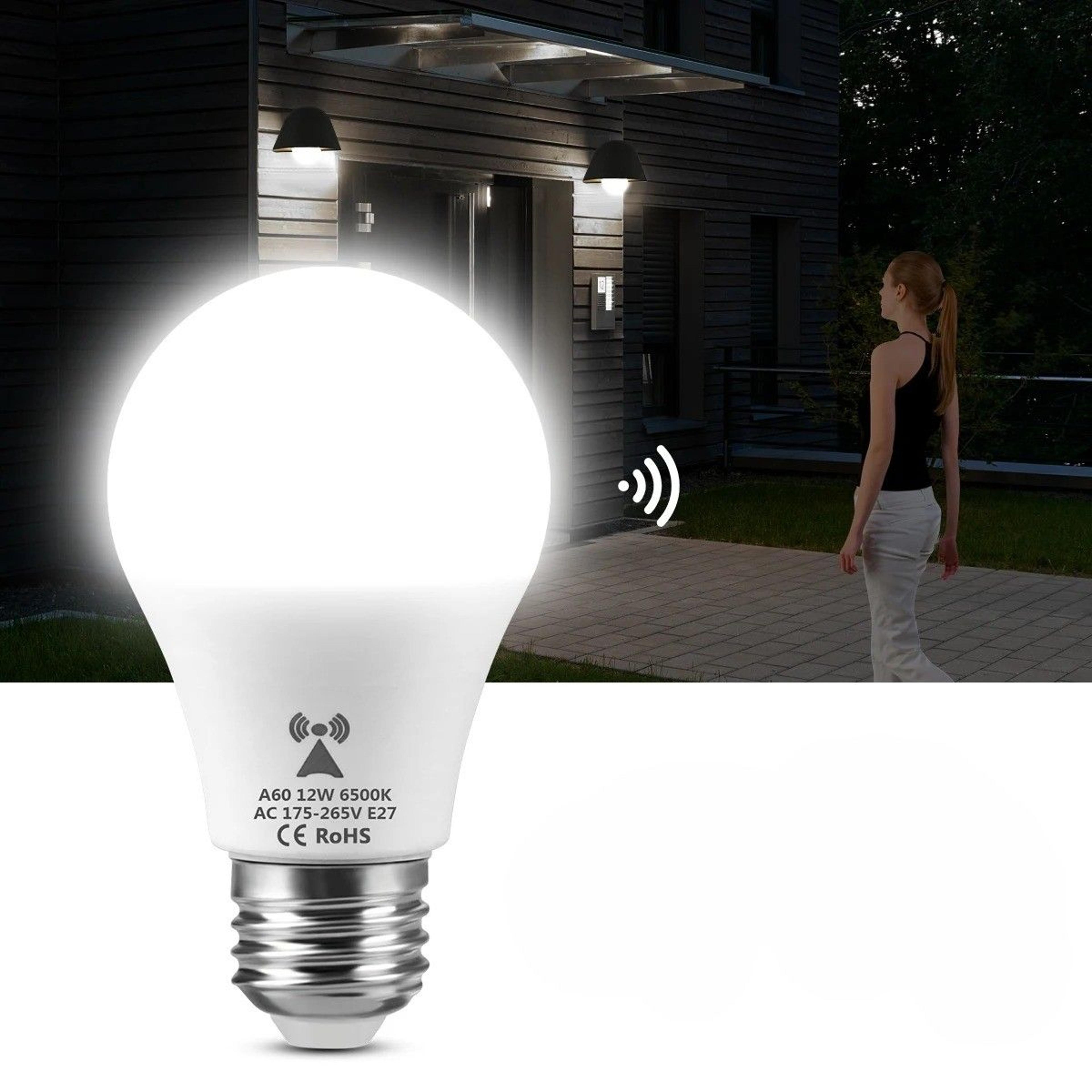 led motion sensor light bulb auto on off night lamp for stairs garage