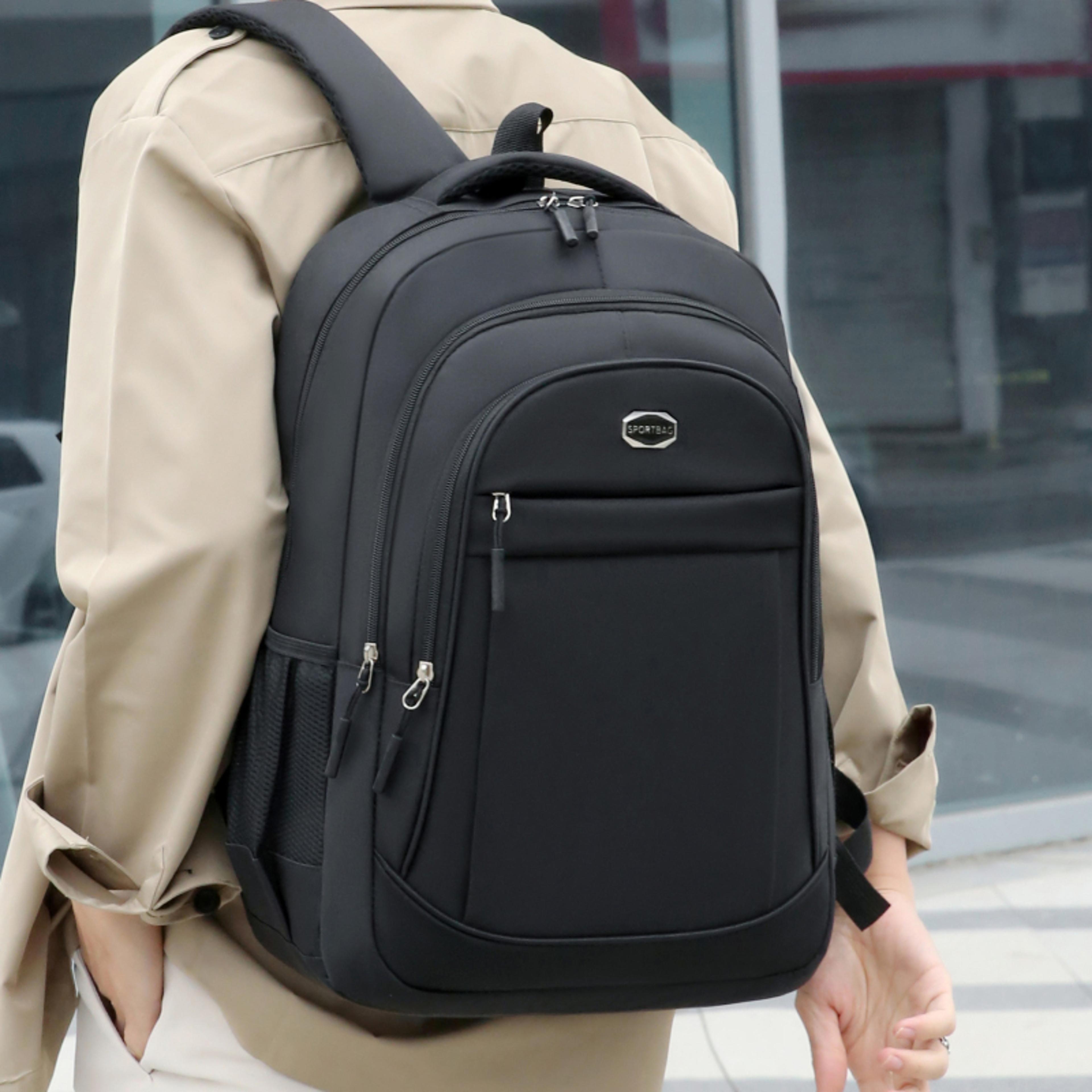 large capacity travel backpack for men and women school office commuting bag
