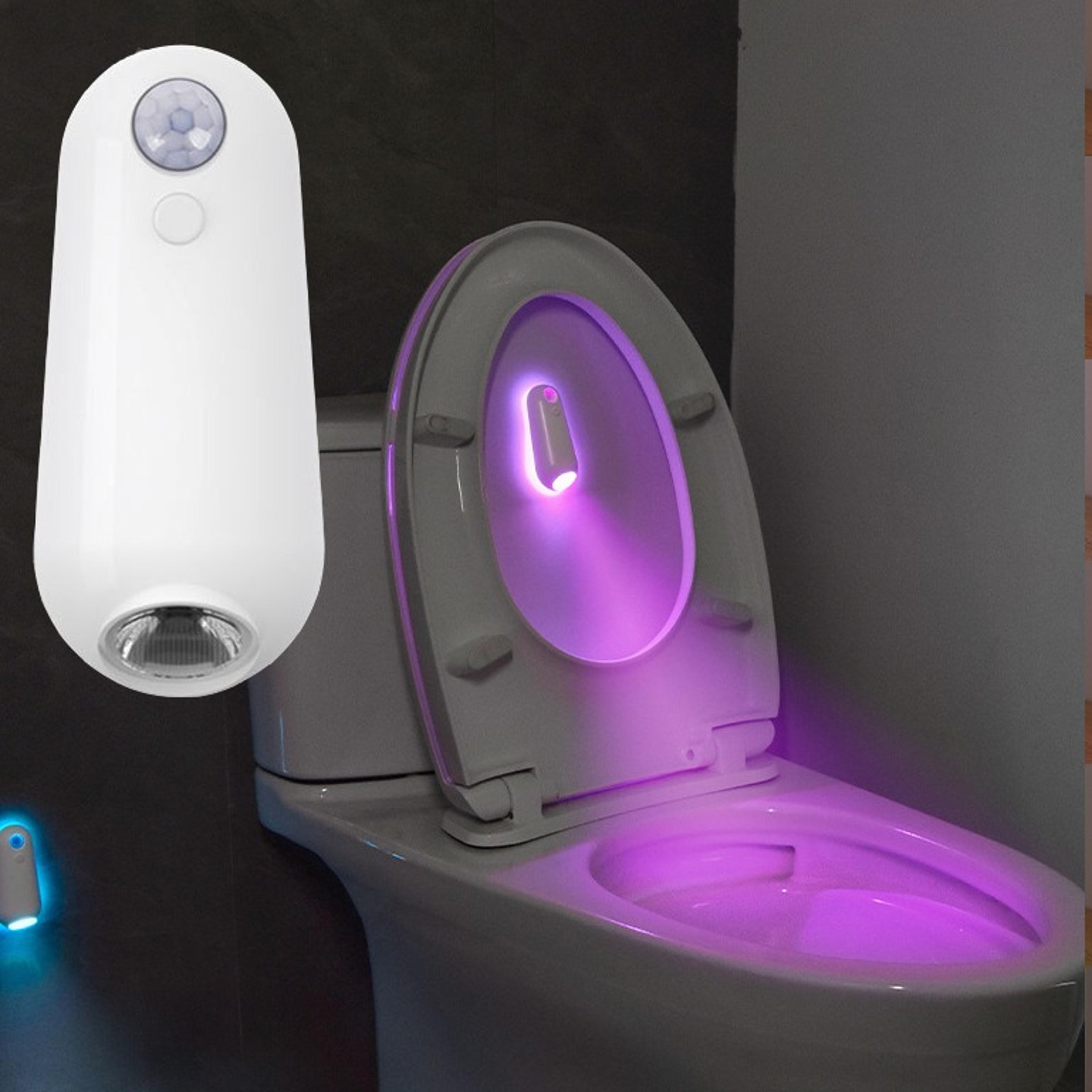 smart motion sensor night light usb rechargeable led projector toilet lamp