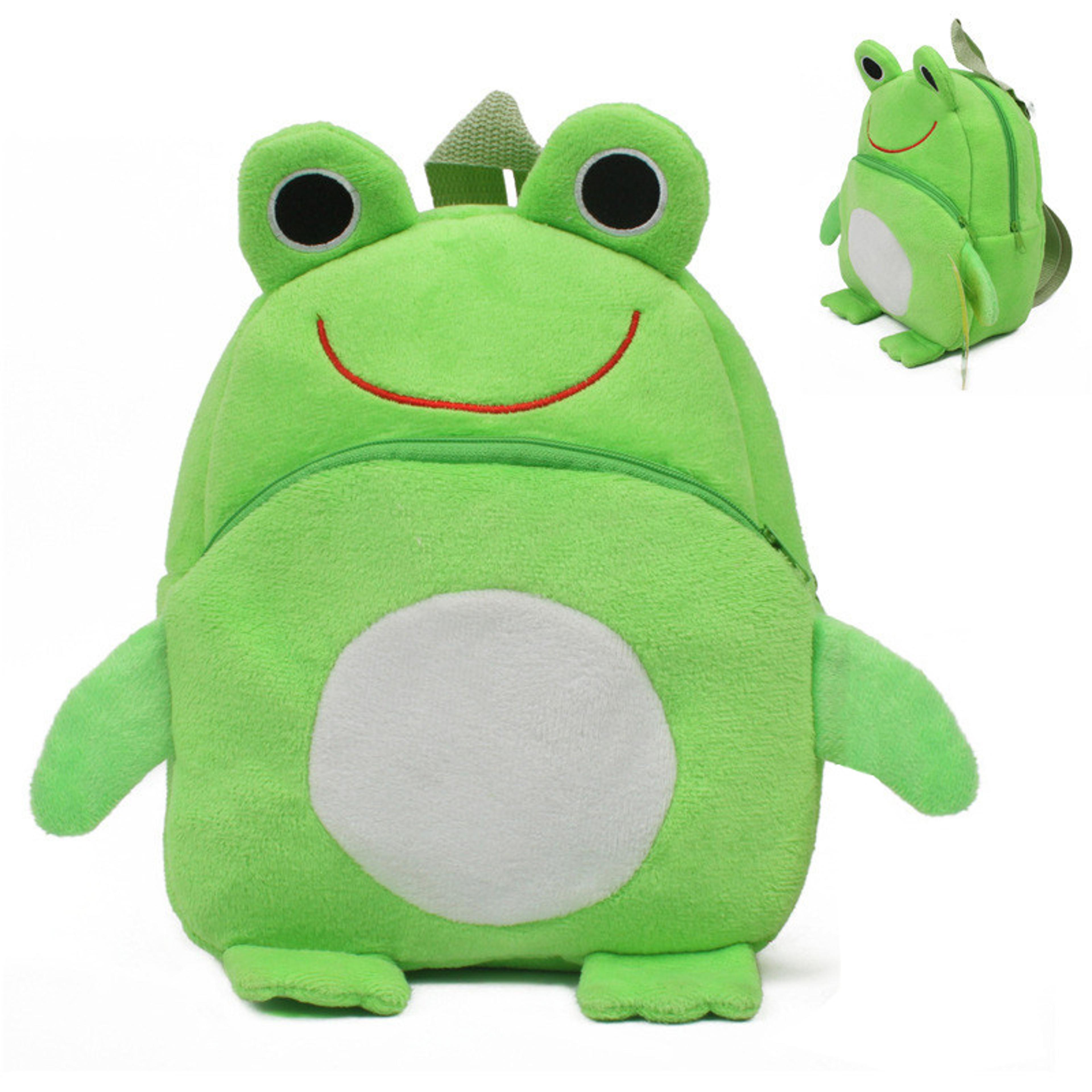 frog plush mini backpack for kids cute toddler school bag birthday gift