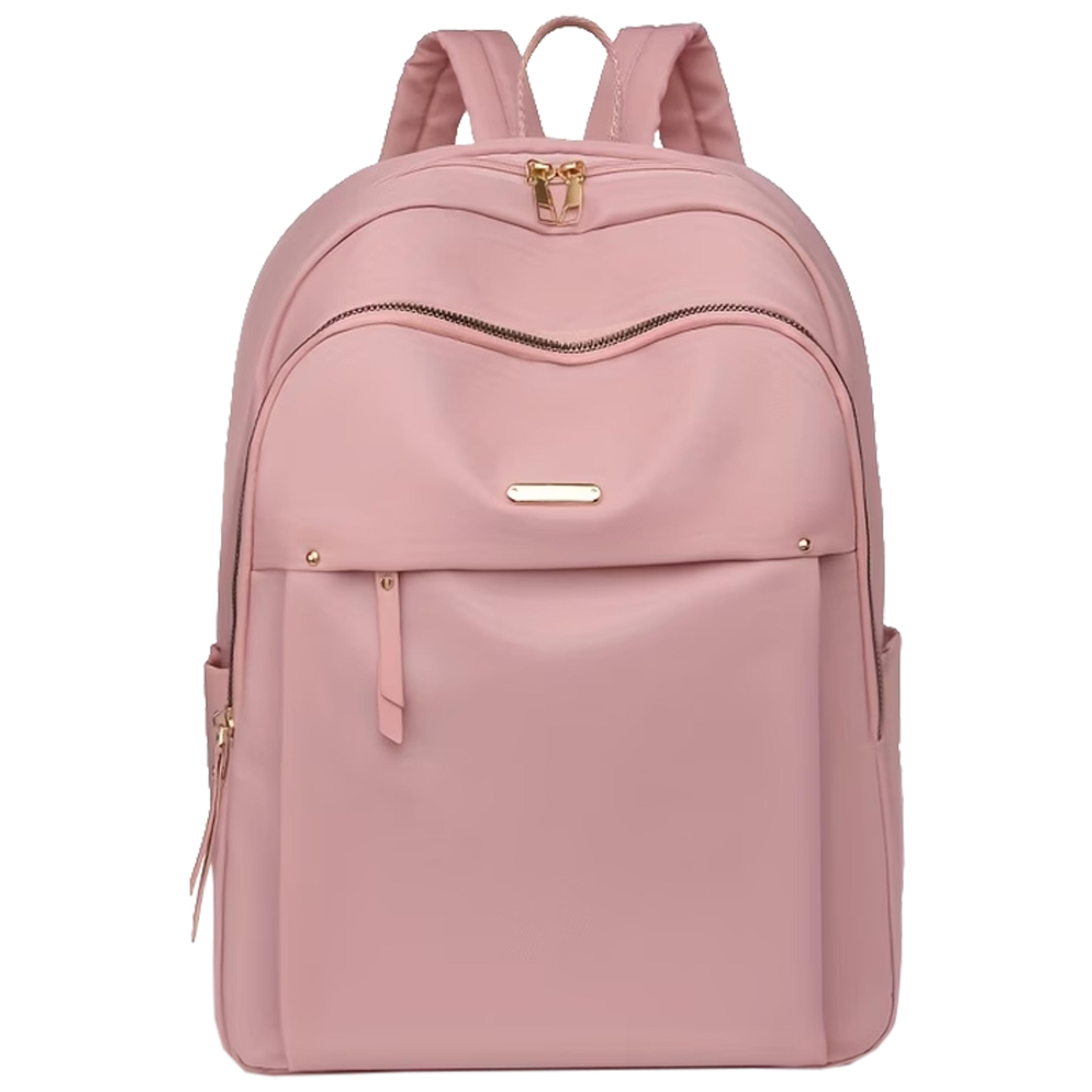 nylon women's laptop backpack large capacity waterproof travel bag with usb port