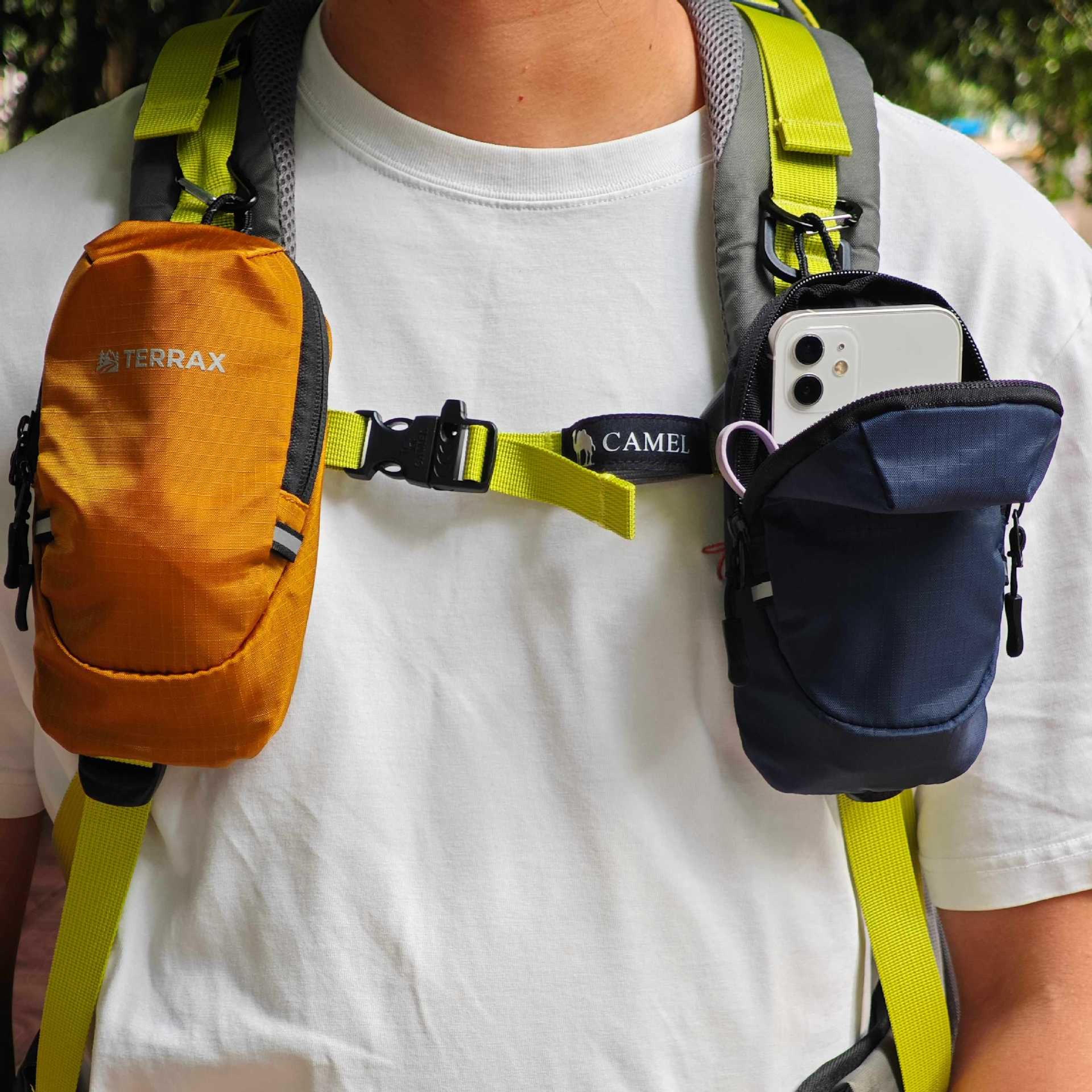 outdoor arm bag multifunctional hiking storage bag phone pouch water bottle holder