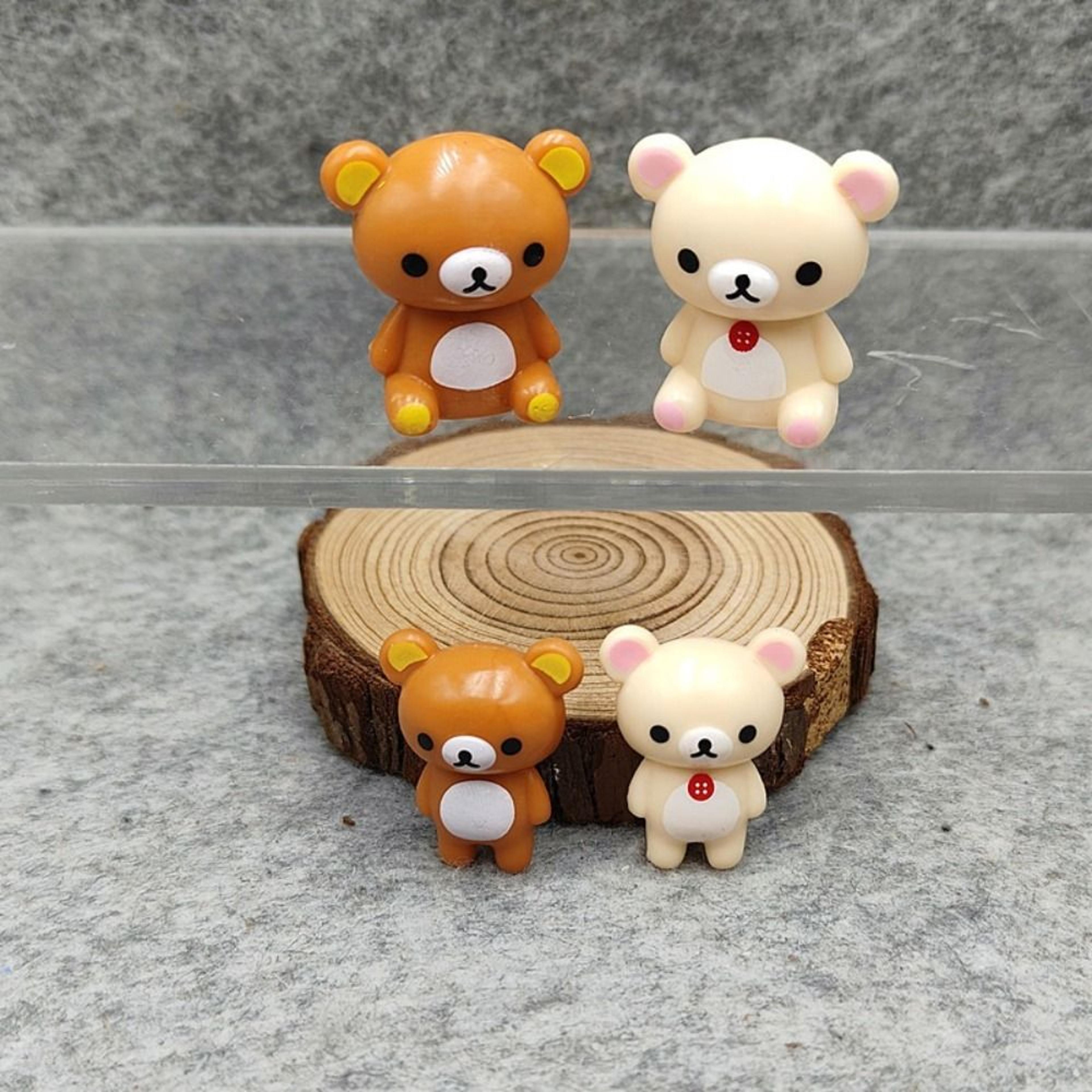 rilakkuma kawaii keychain mini plush bear pendant cute bag charm gifts