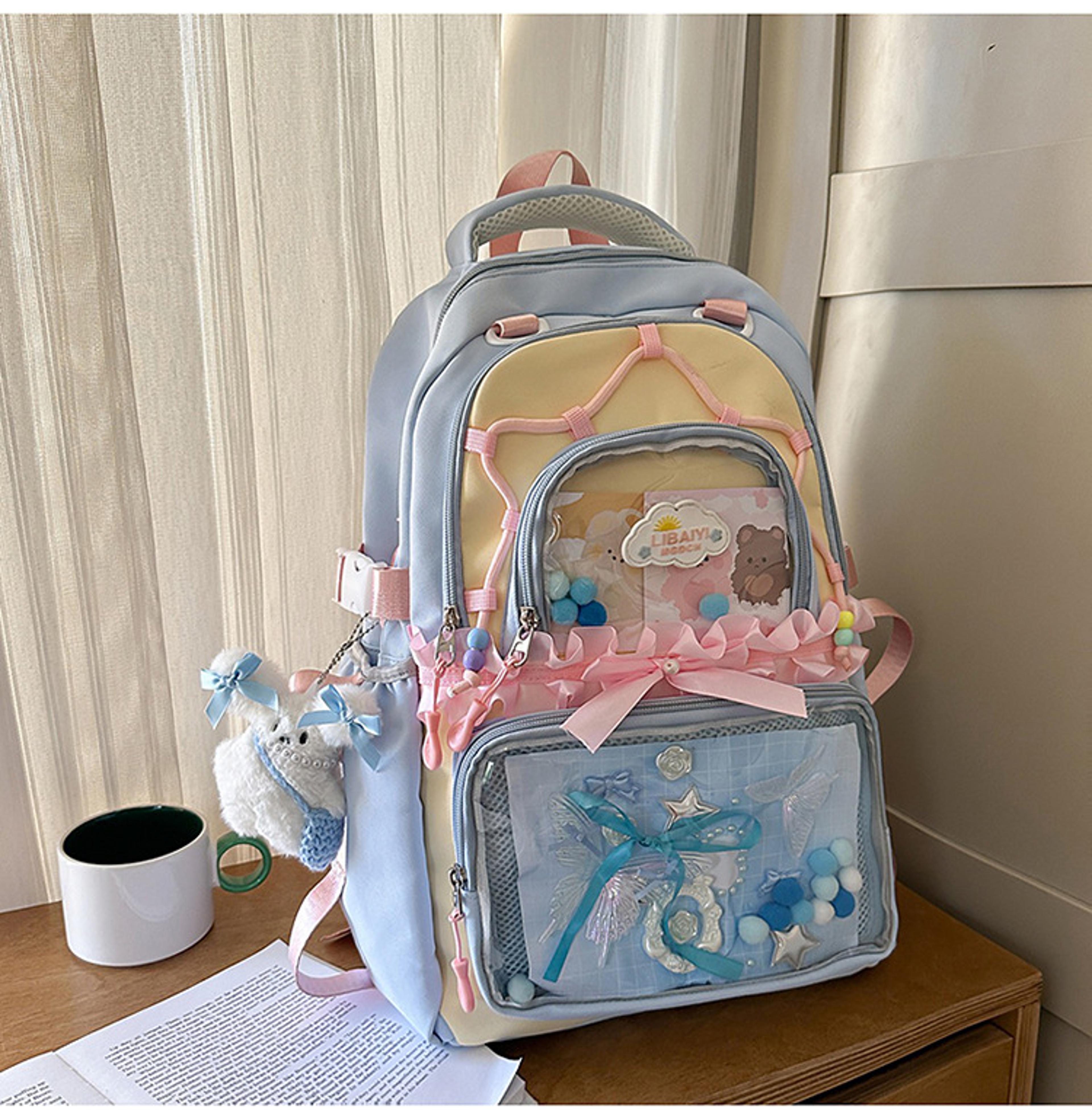girls school backpack cute lightweight bookbag for kids teens primary students