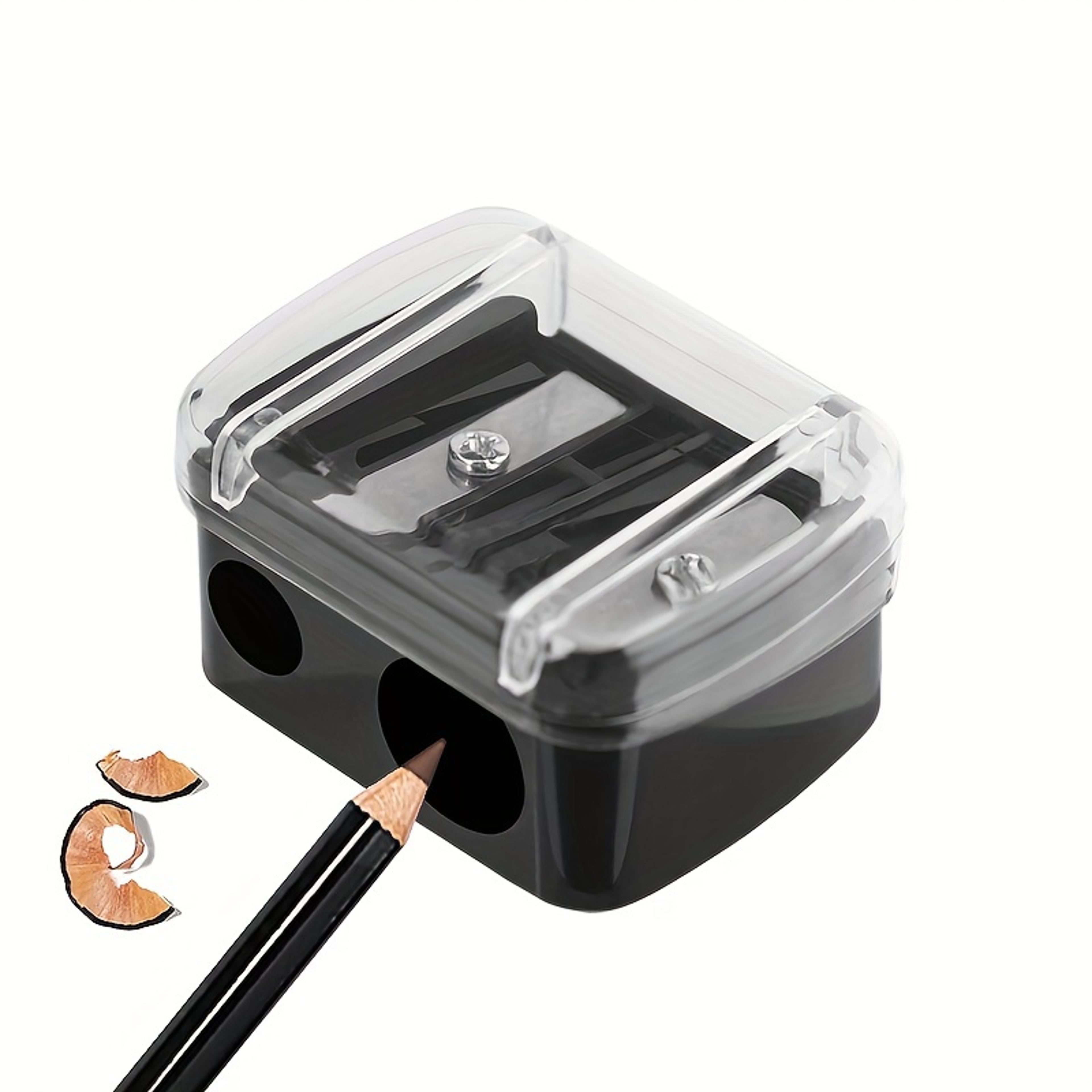 precision makeup pencil sharpener dual hole for eyeliner & lip liner, back to school backpack essential