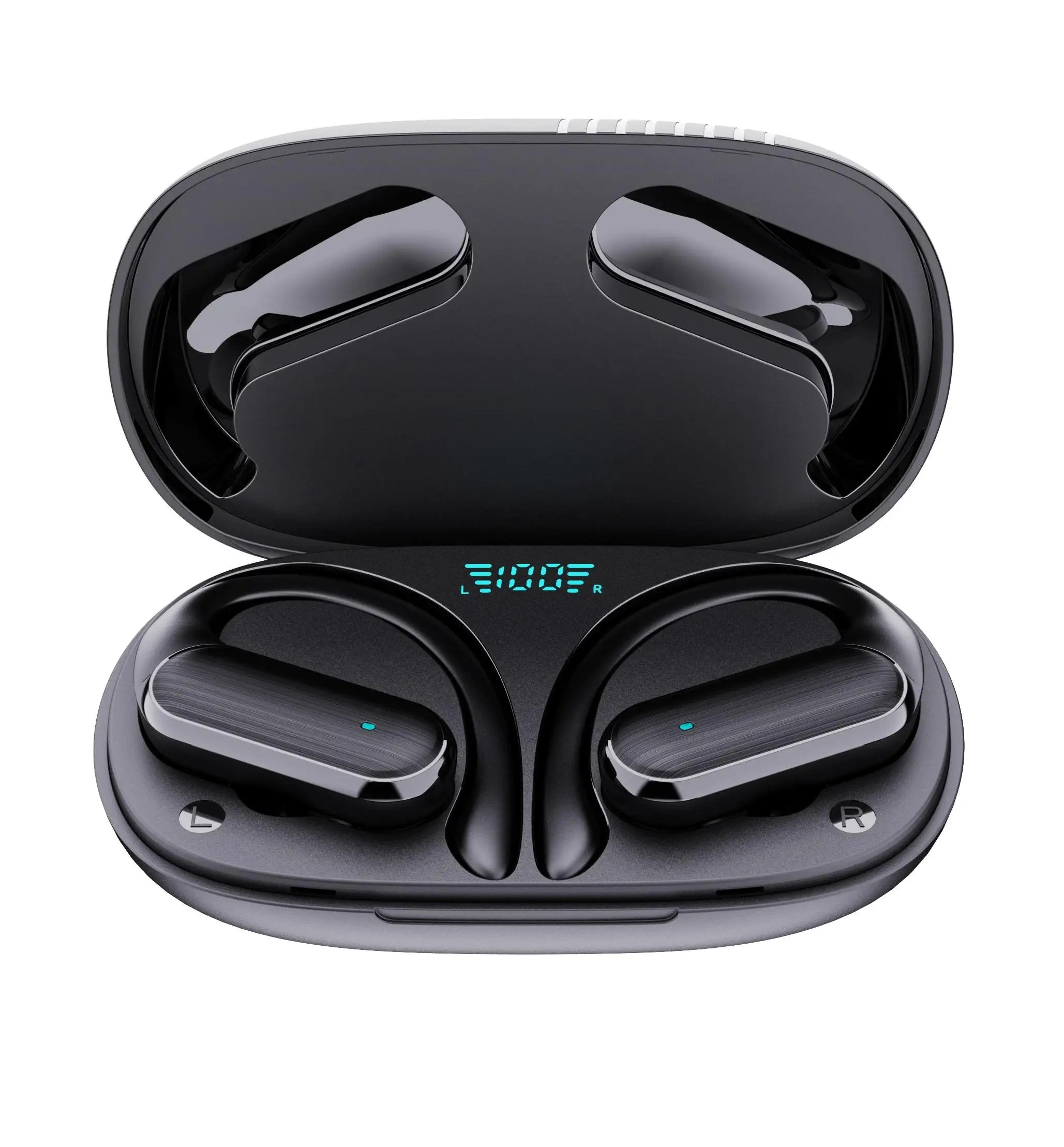 open ear earbuds bluetooth wireless ear clip headphones for sports & everyday comfort