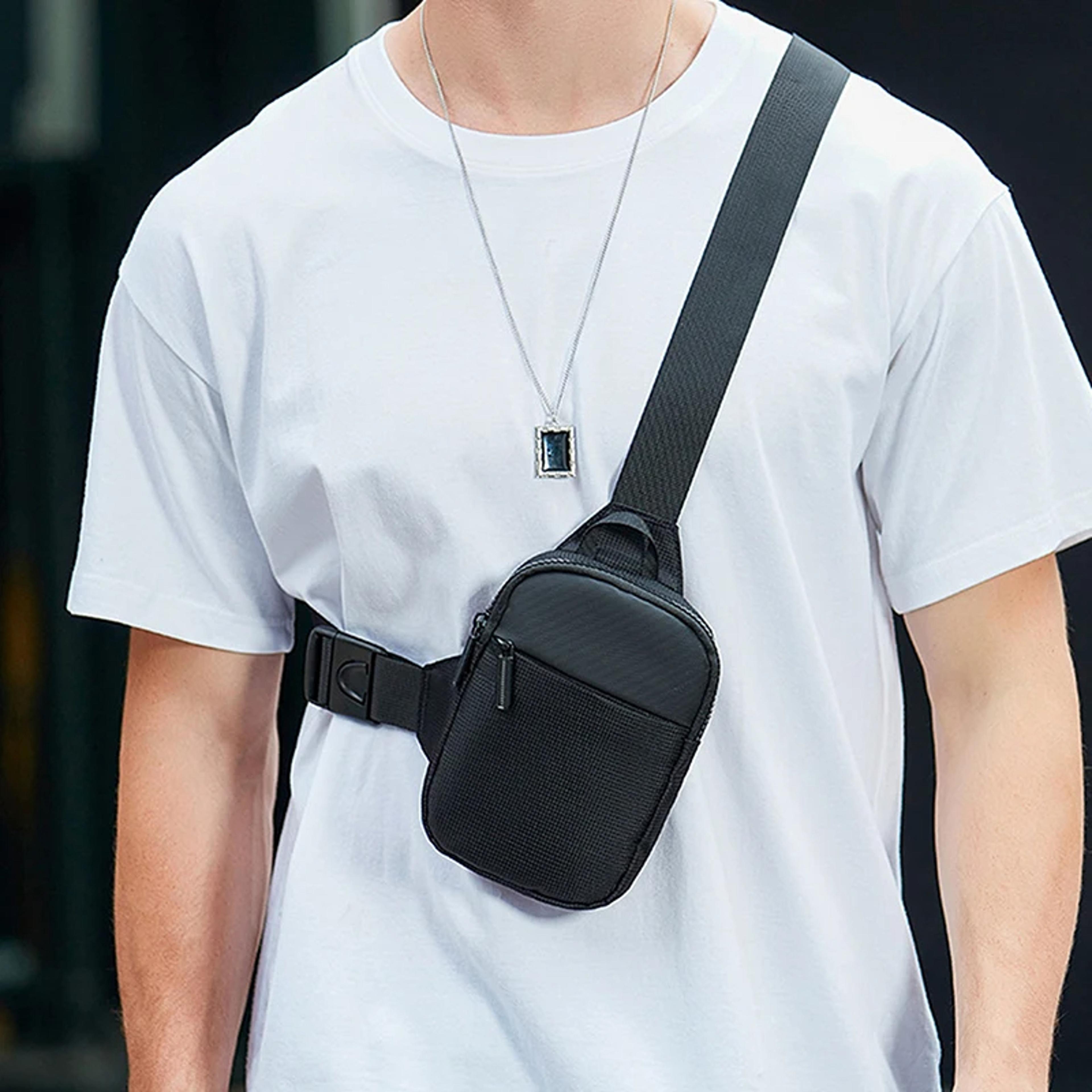urban guard mini chest bag waterproof crossbody sling bag for travel, running & everyday carry