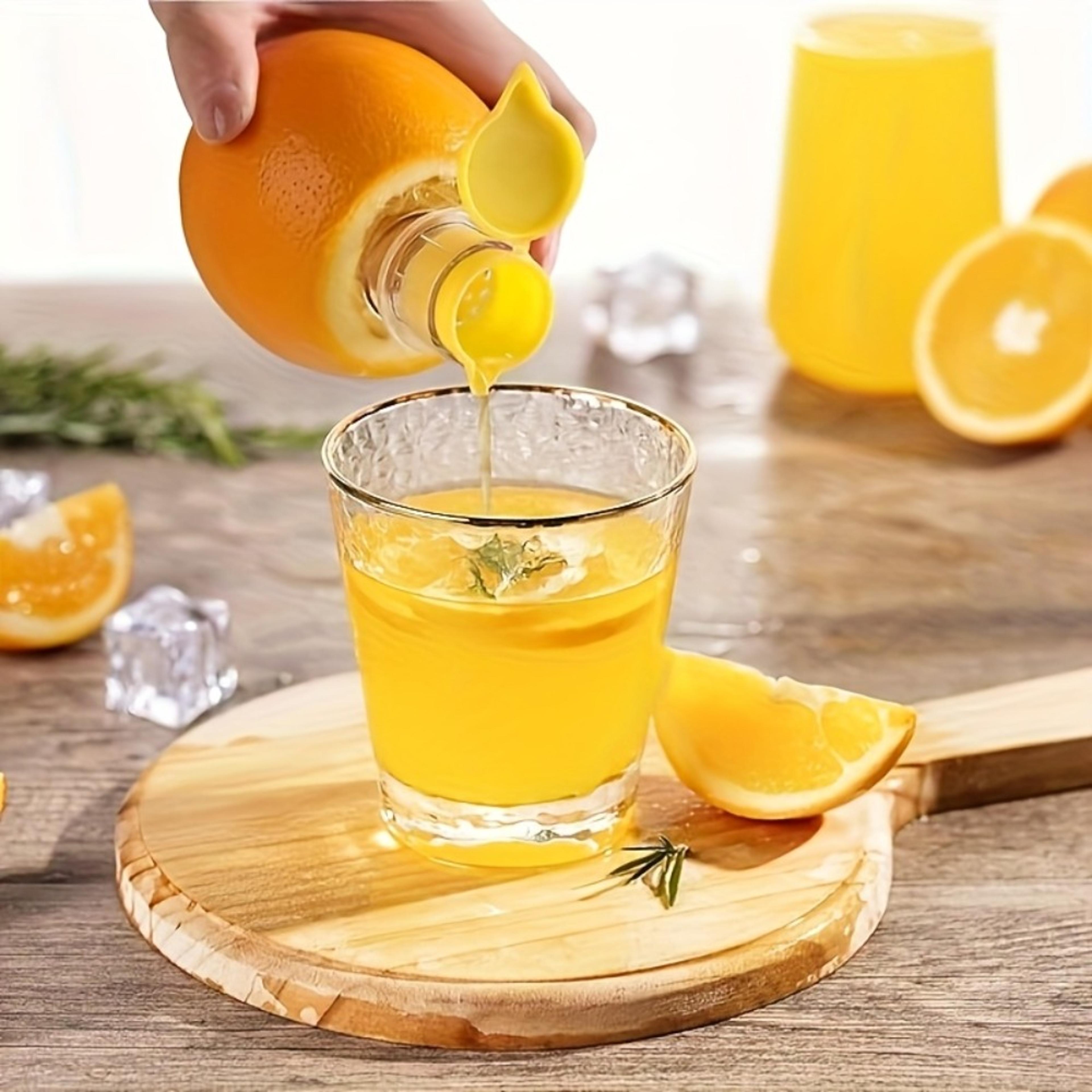 portable lemon squeezer manual citrus juicer with built in filter and screw top lid