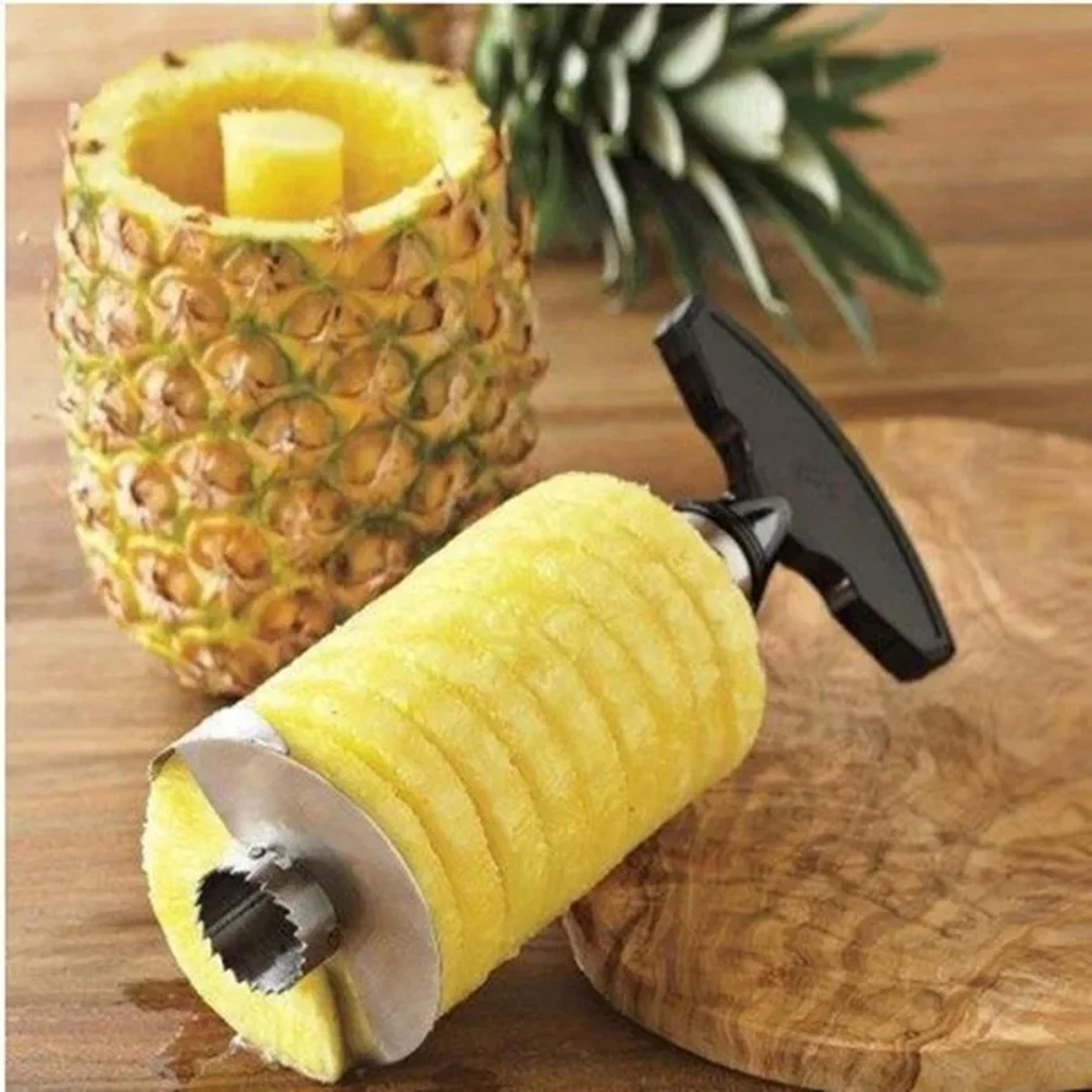 stainless steel pineapple corer slicer and peeler kitchen tool