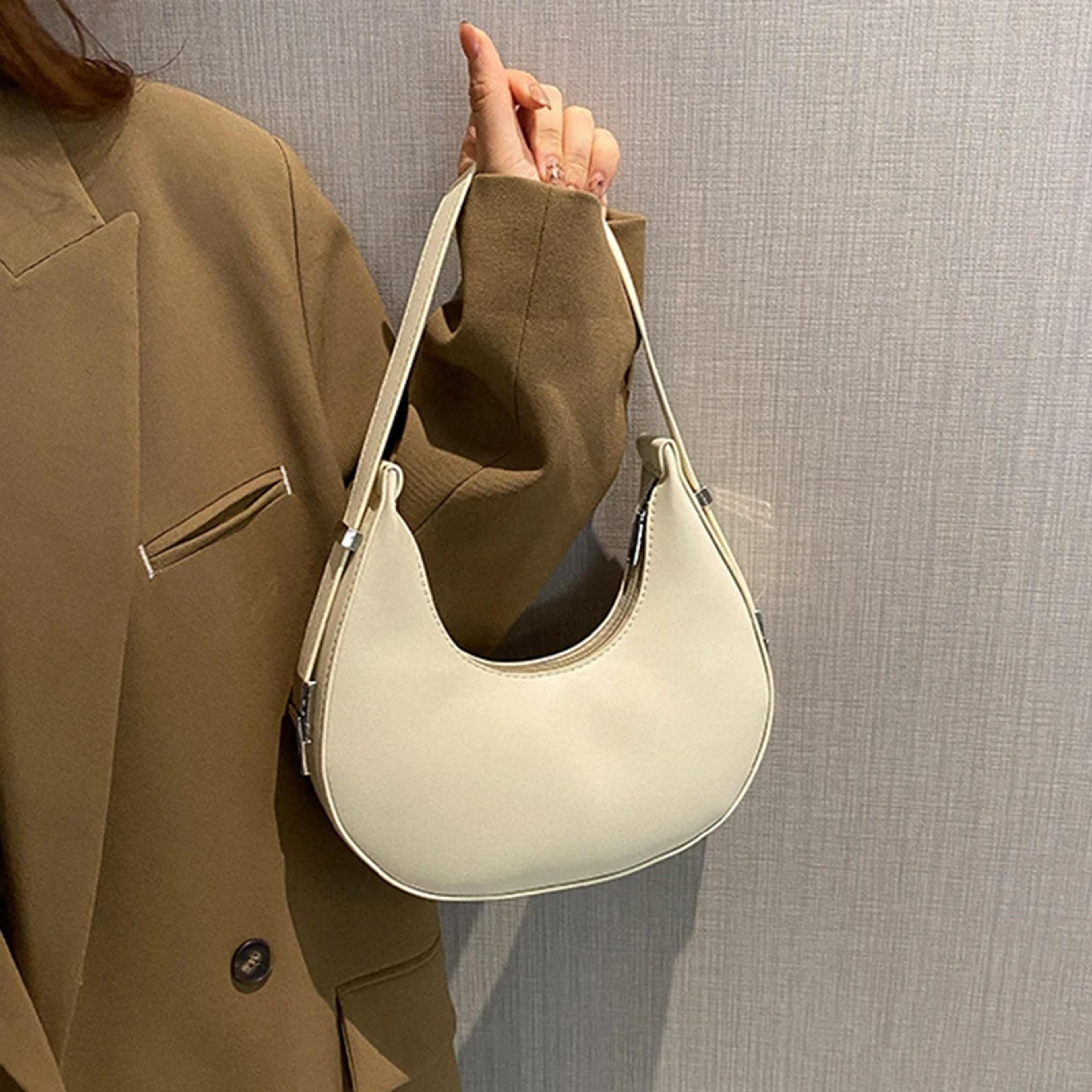 luxury pu leather hobo shoulder bag women small crossbody handbag