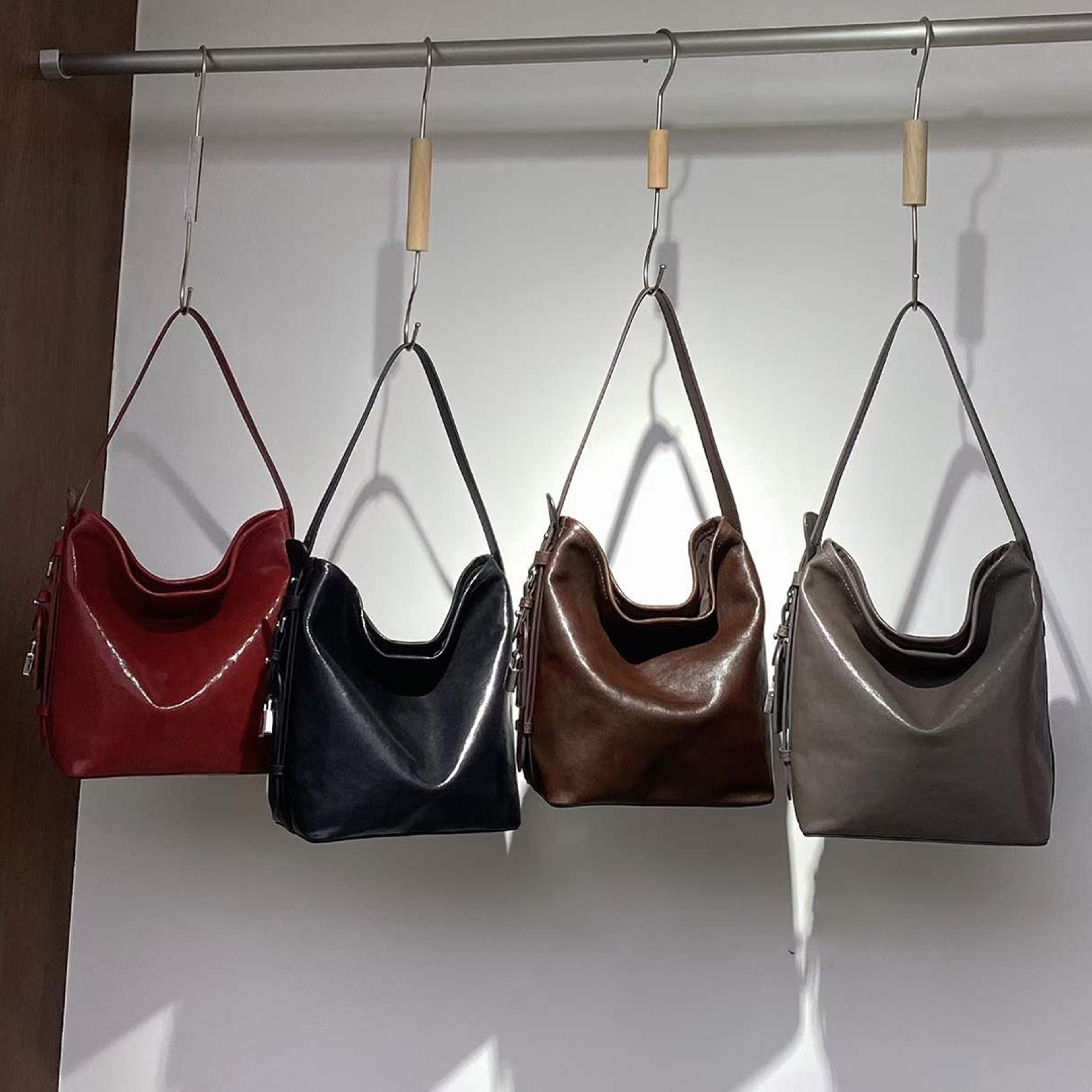 mendy genuine leather women tote bag elegant pebbled leather square shoulder bag for daily commute