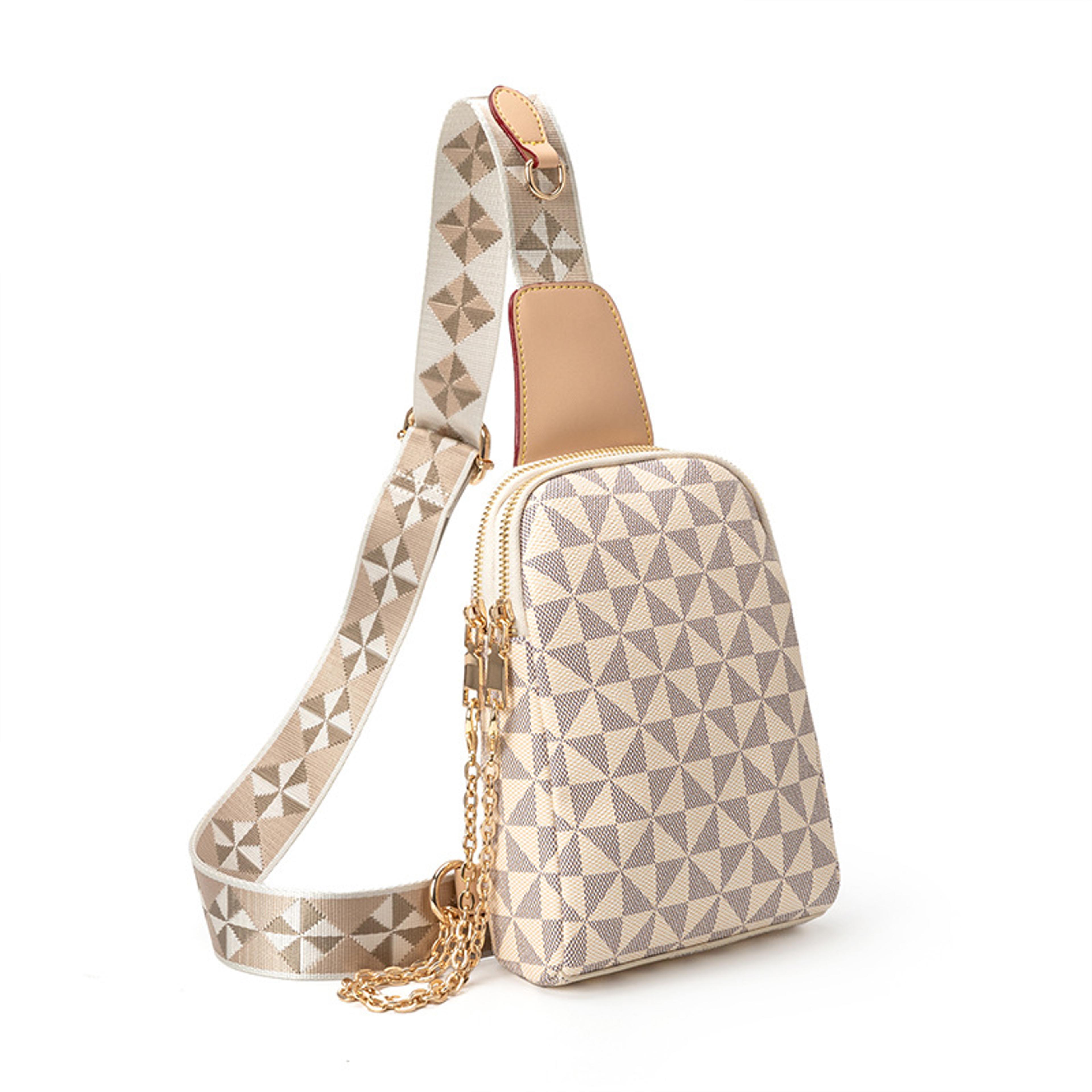 unisex chain chest bag stylish crossbody phone bag for everyday travel and casual wear