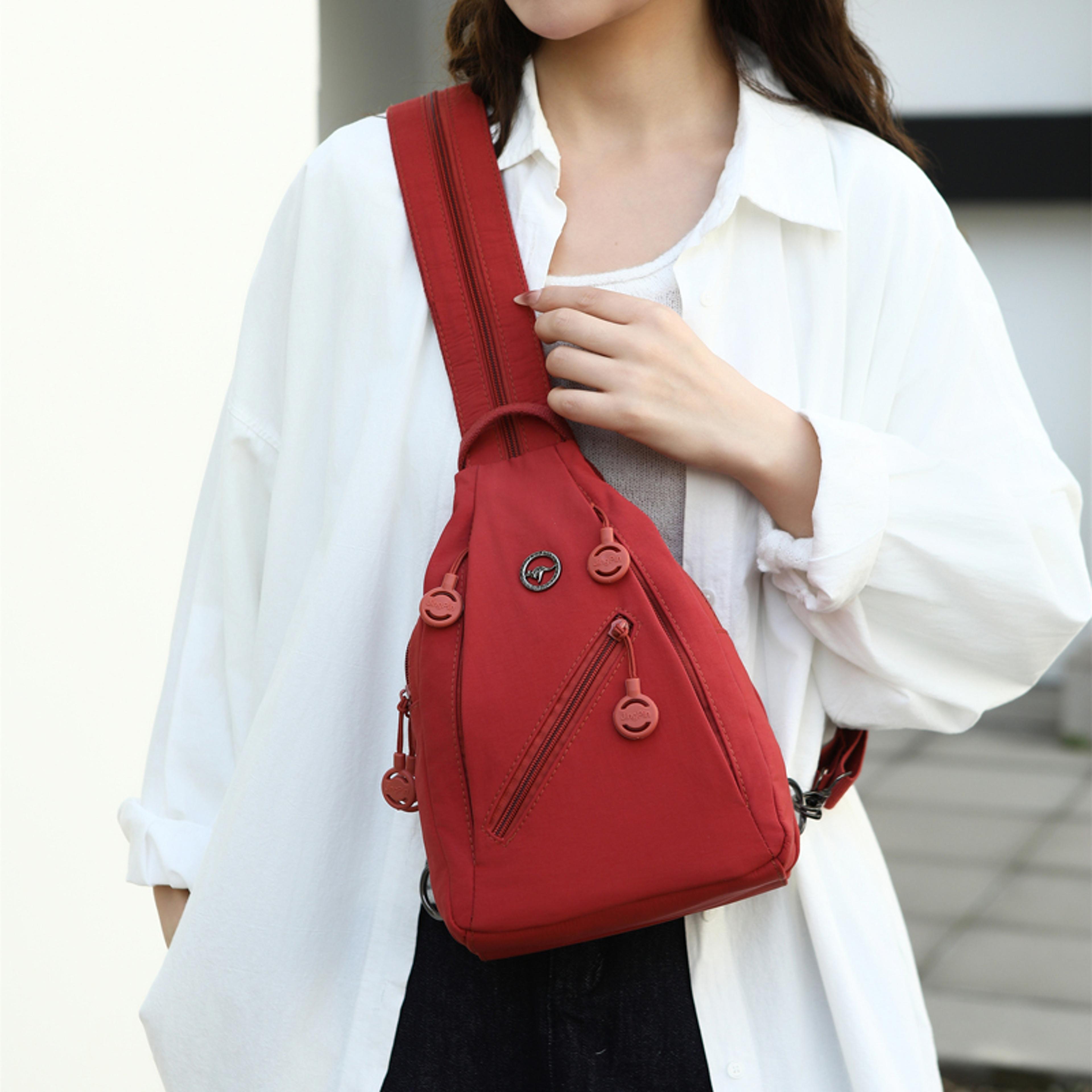womens large capacity crossbody chest bag lightweight shoulder handbag for daily travel