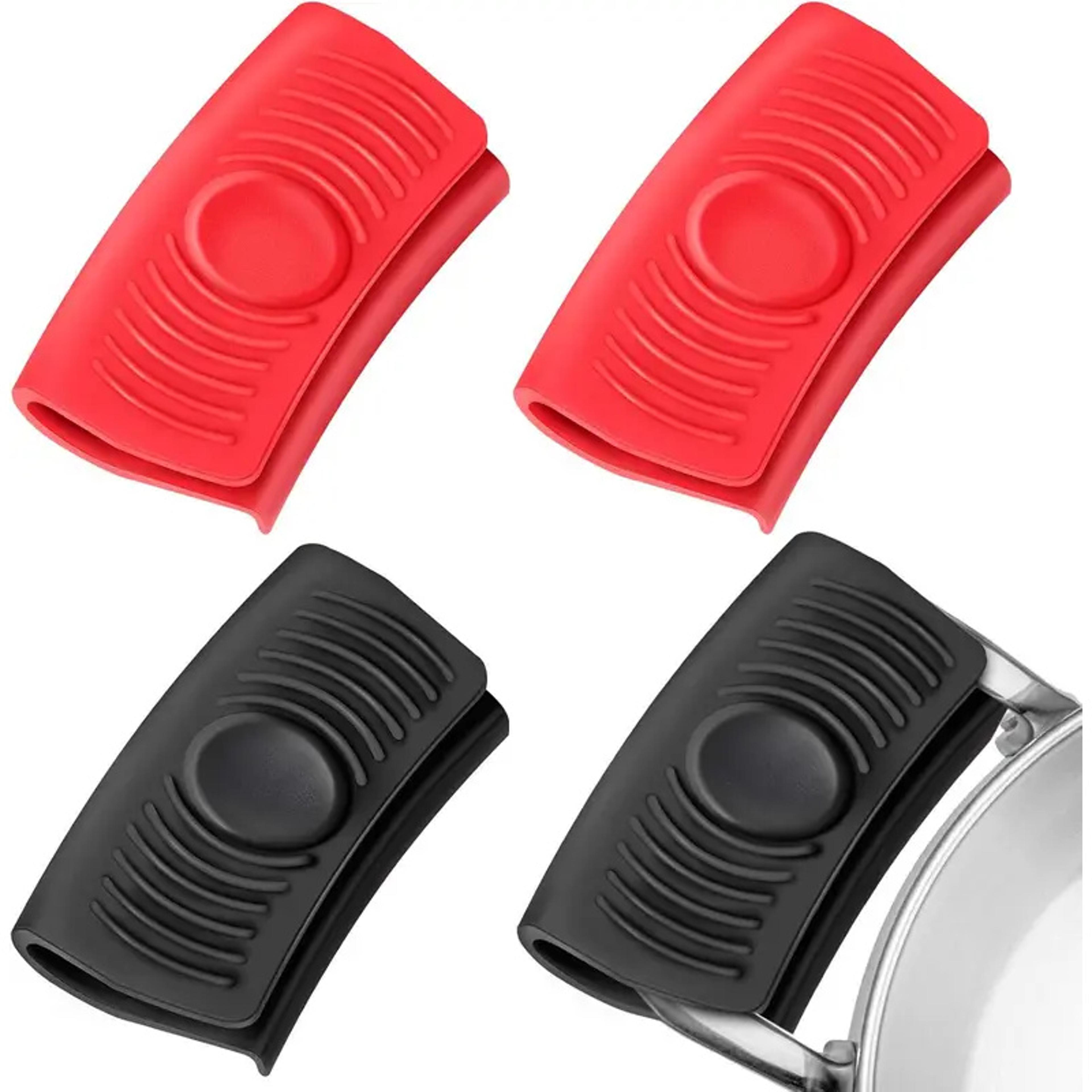 silicone anti scald pot handle covers heat resistant grip sleeves for frying pan and skillet