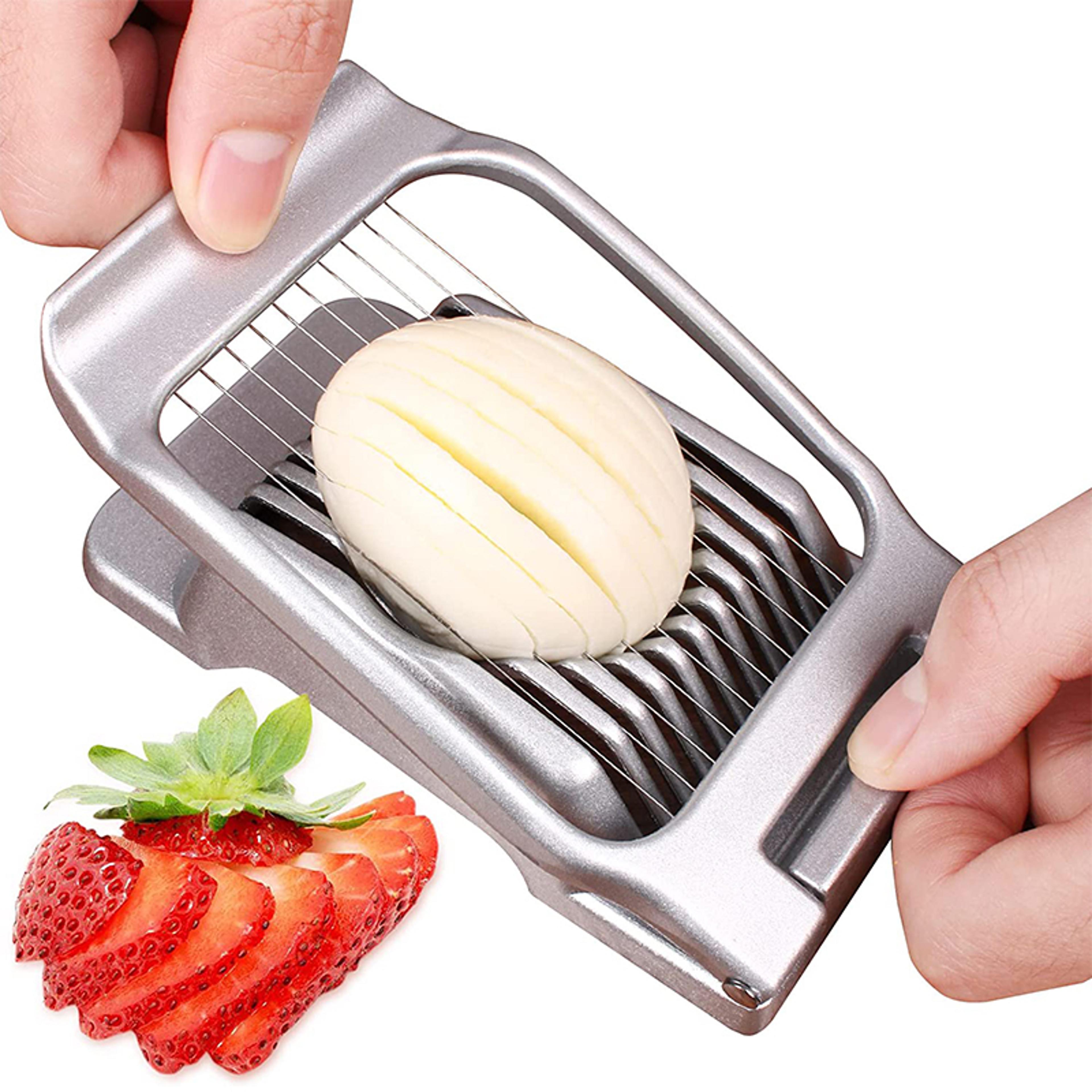 stainless steel egg slicer cutter for perfect egg slices and creative kitchen prep