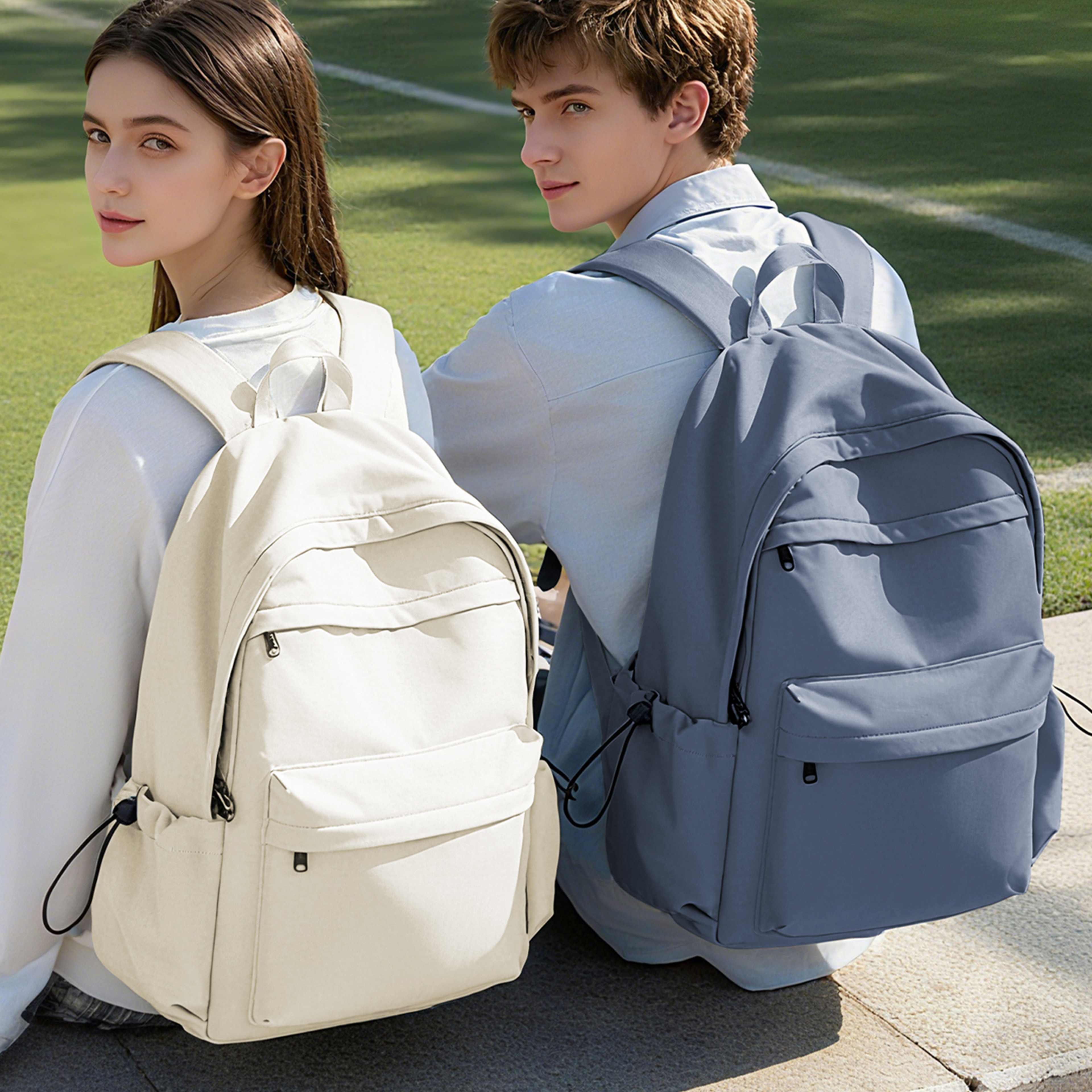 university casual lightweight backpack large capacity school bag fits laptop